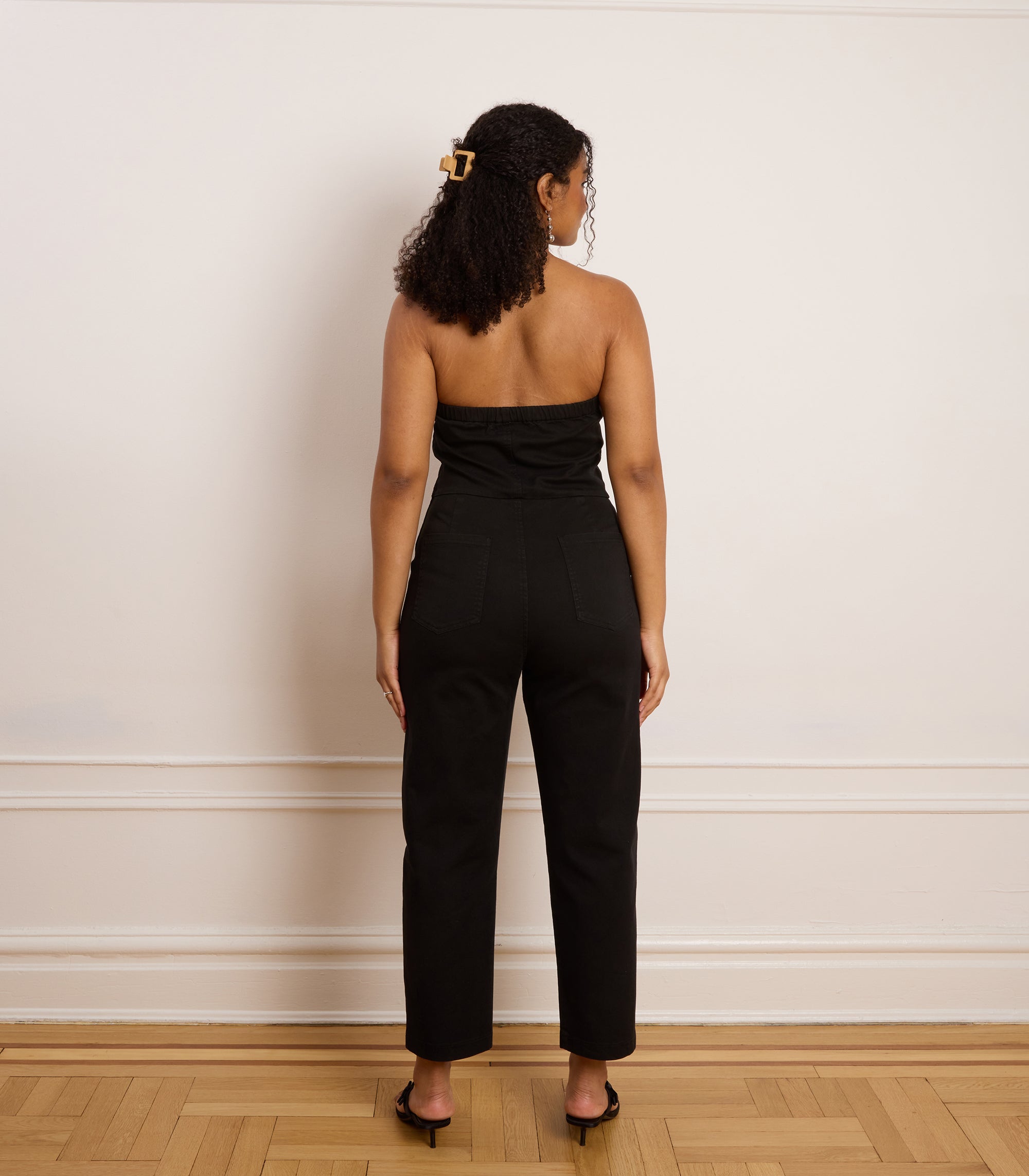Beverly Strapless Jumpsuit - Black