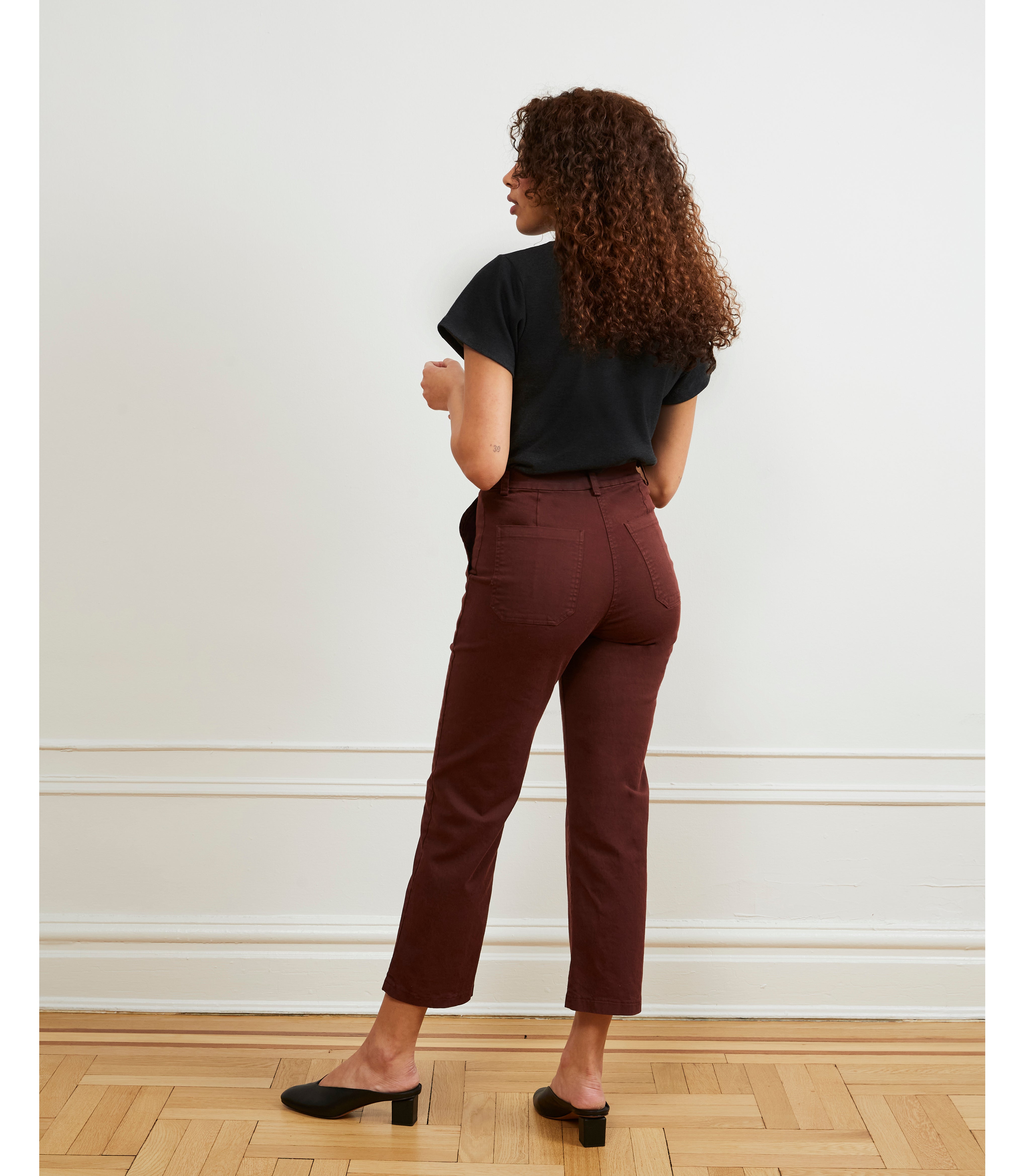 James Straight-Leg Work Pant - Coffee SAMPLE SALE