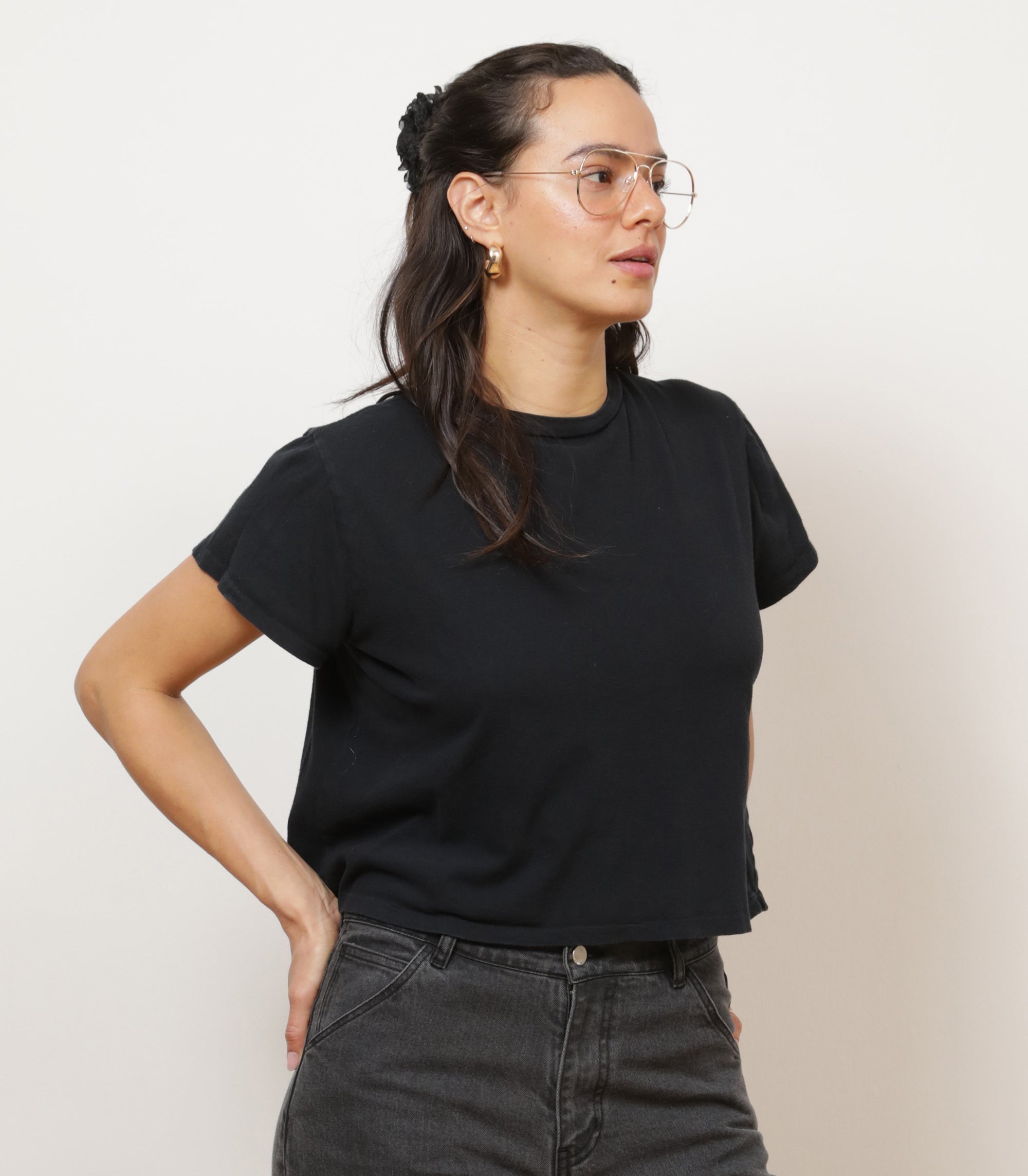 Bessette Soft Washed Tee - Black