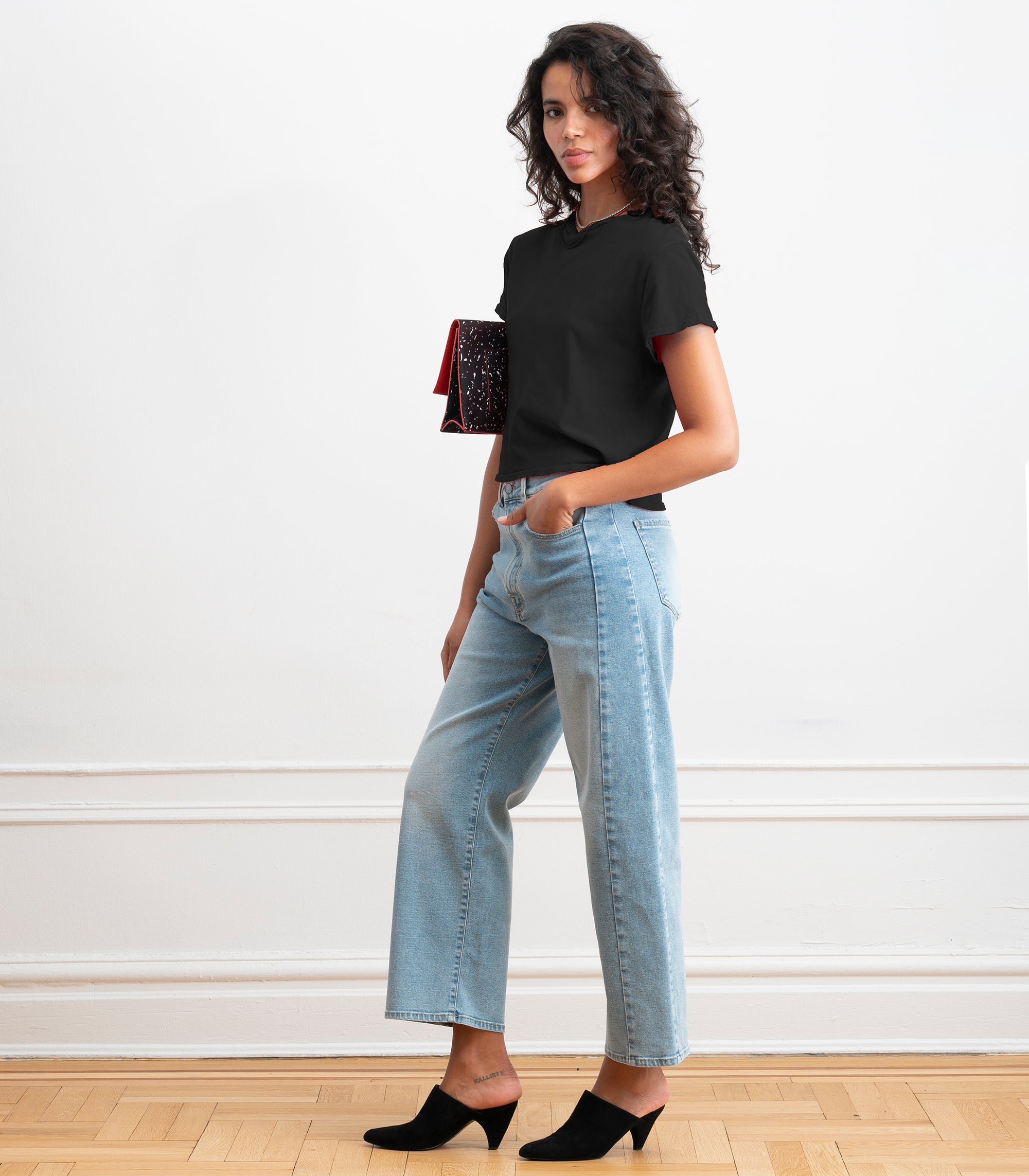 Bessette Soft Washed Tee - Black