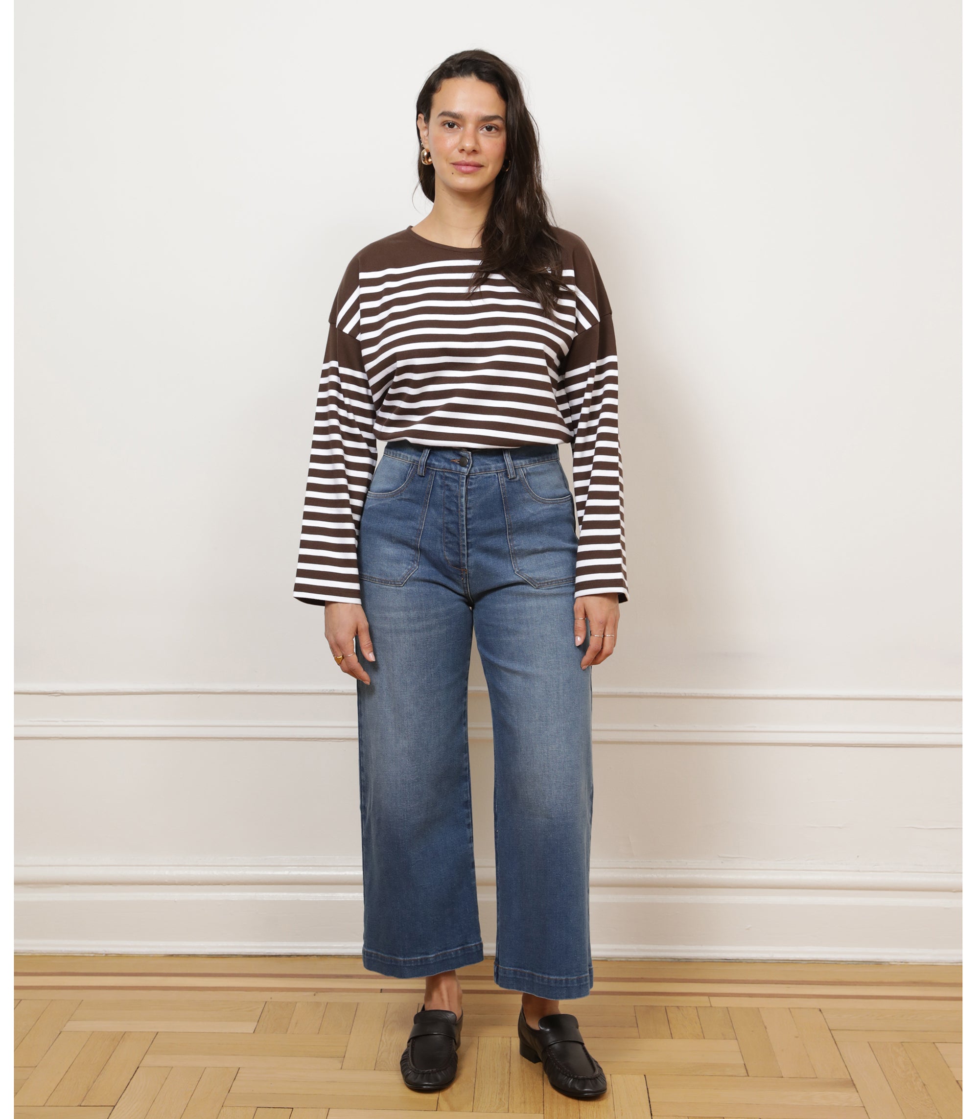 Simone Wide Crop Jeans - California