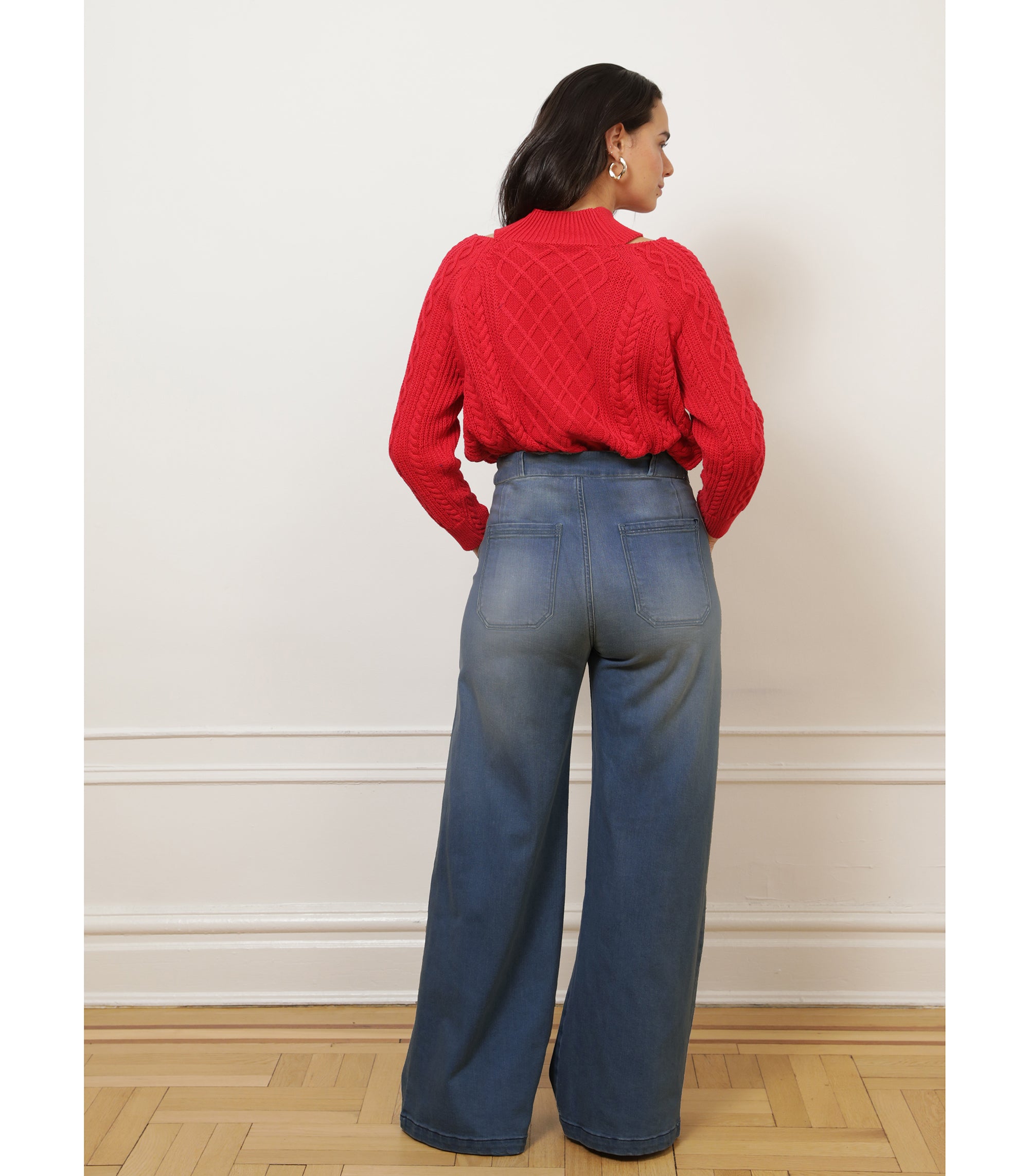 Long Sabrina Wide-Leg Jeans - California