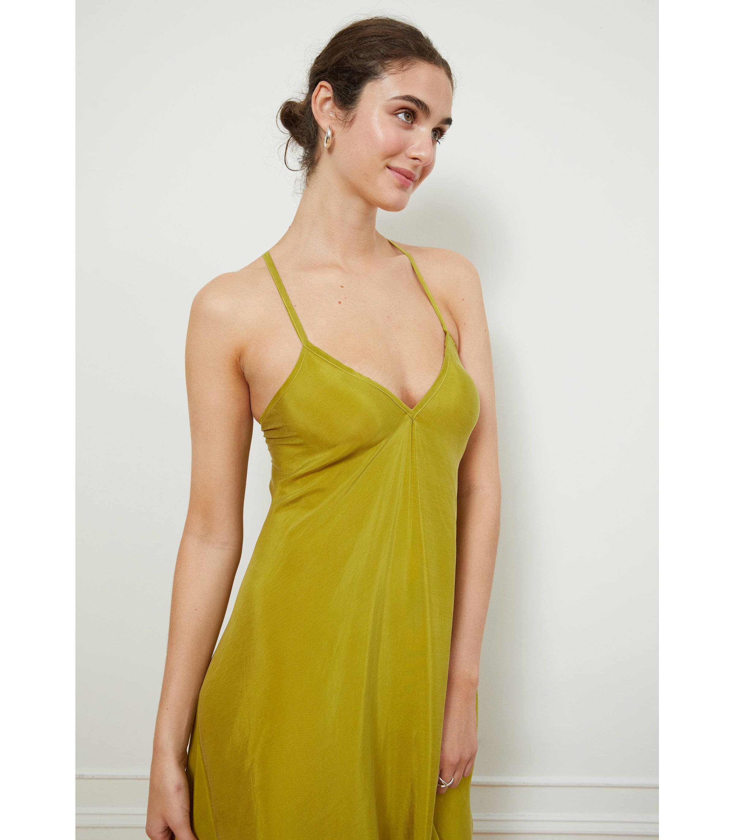 Hermosa Slip Dress - Citron | LOUP x Biankalu