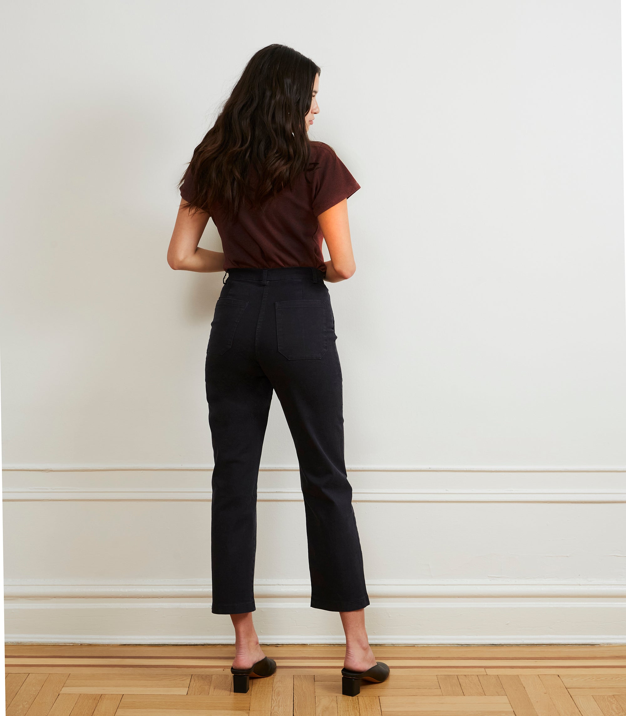 James Straight-Leg Work Pant - Black SAMPLE SALE