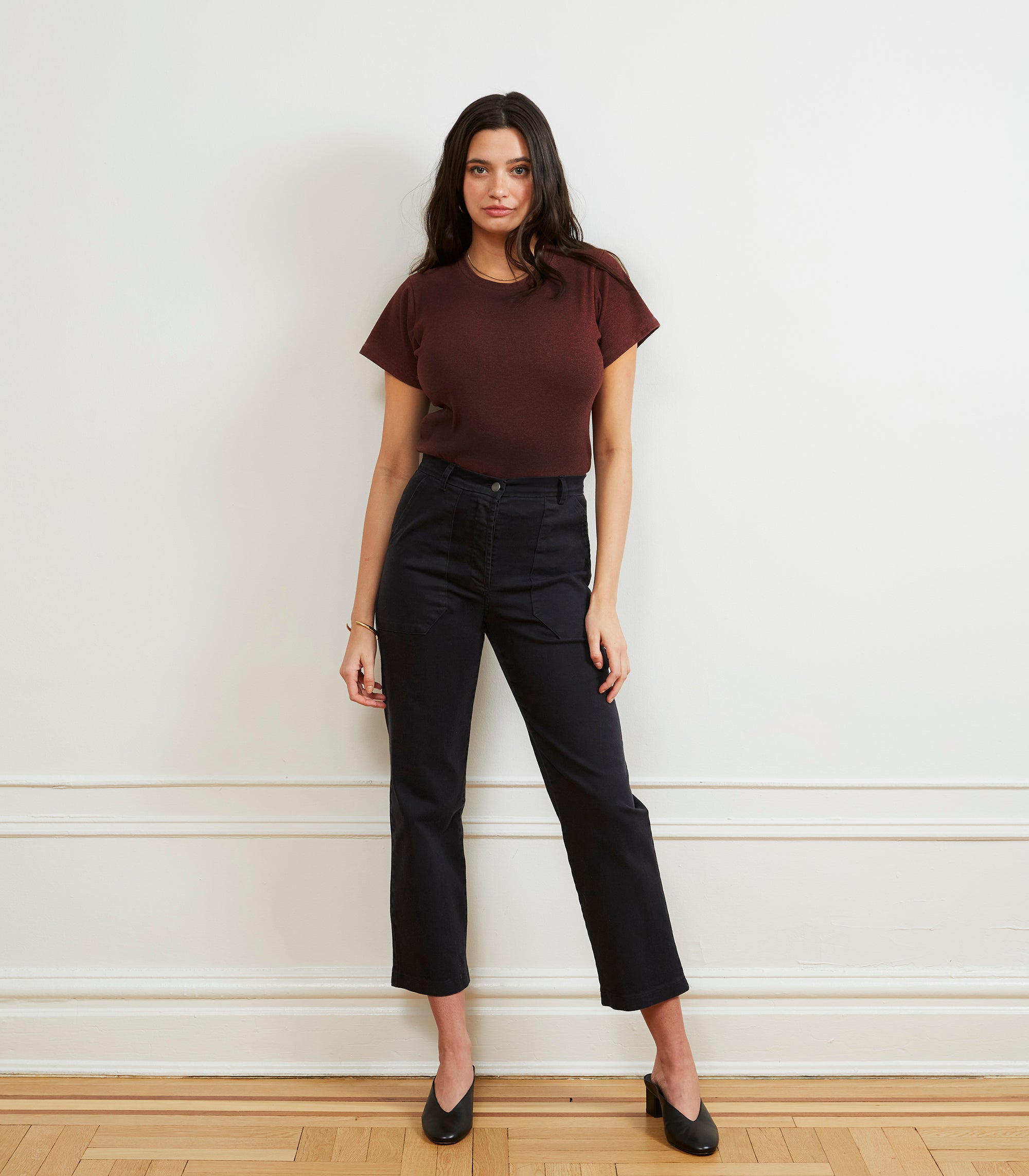 James Straight-Leg Work Pant - Black SAMPLE SALE