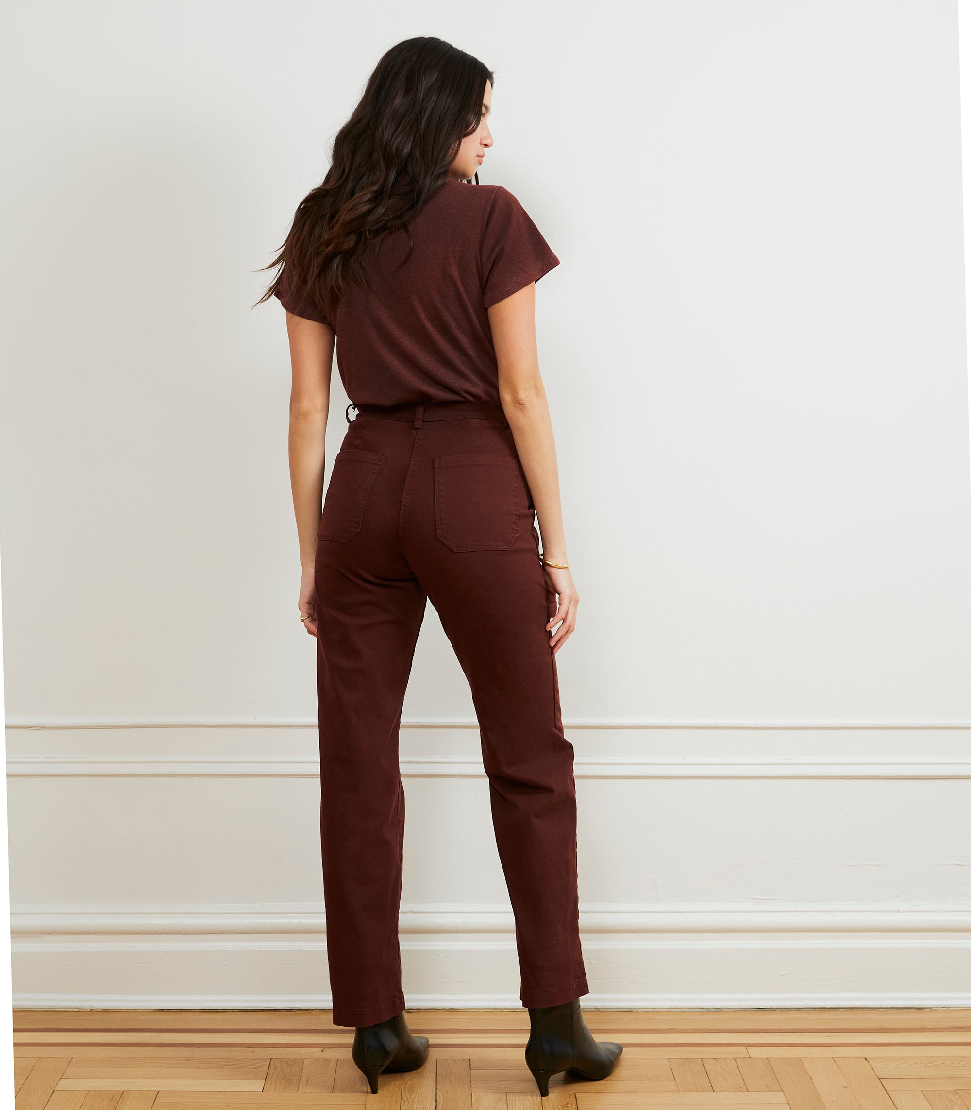 Long James Straight-Leg Work Pant - Coffee SAMPLE SALE