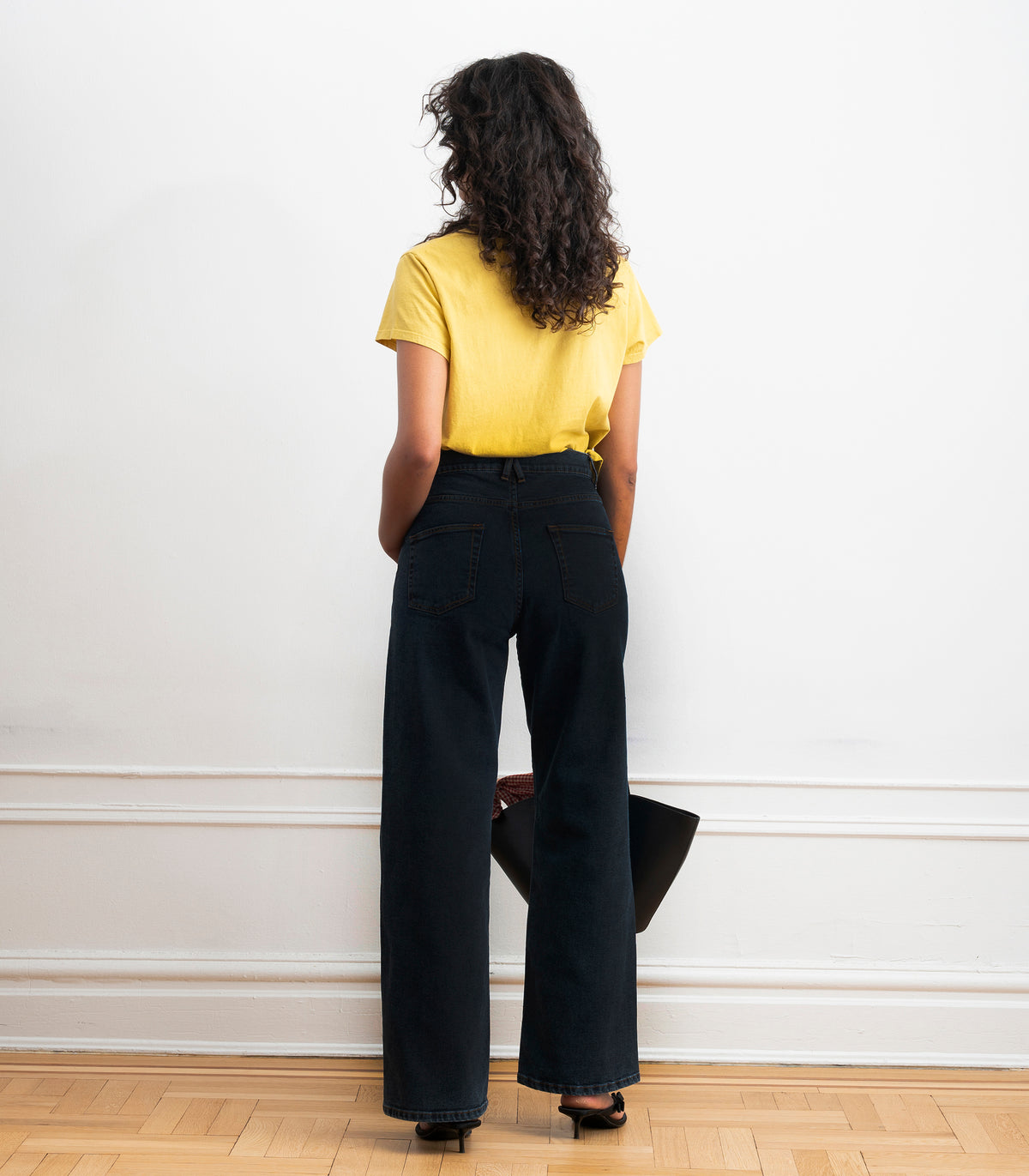 Francois High Rise Wide Leg Jeans - New York Dark