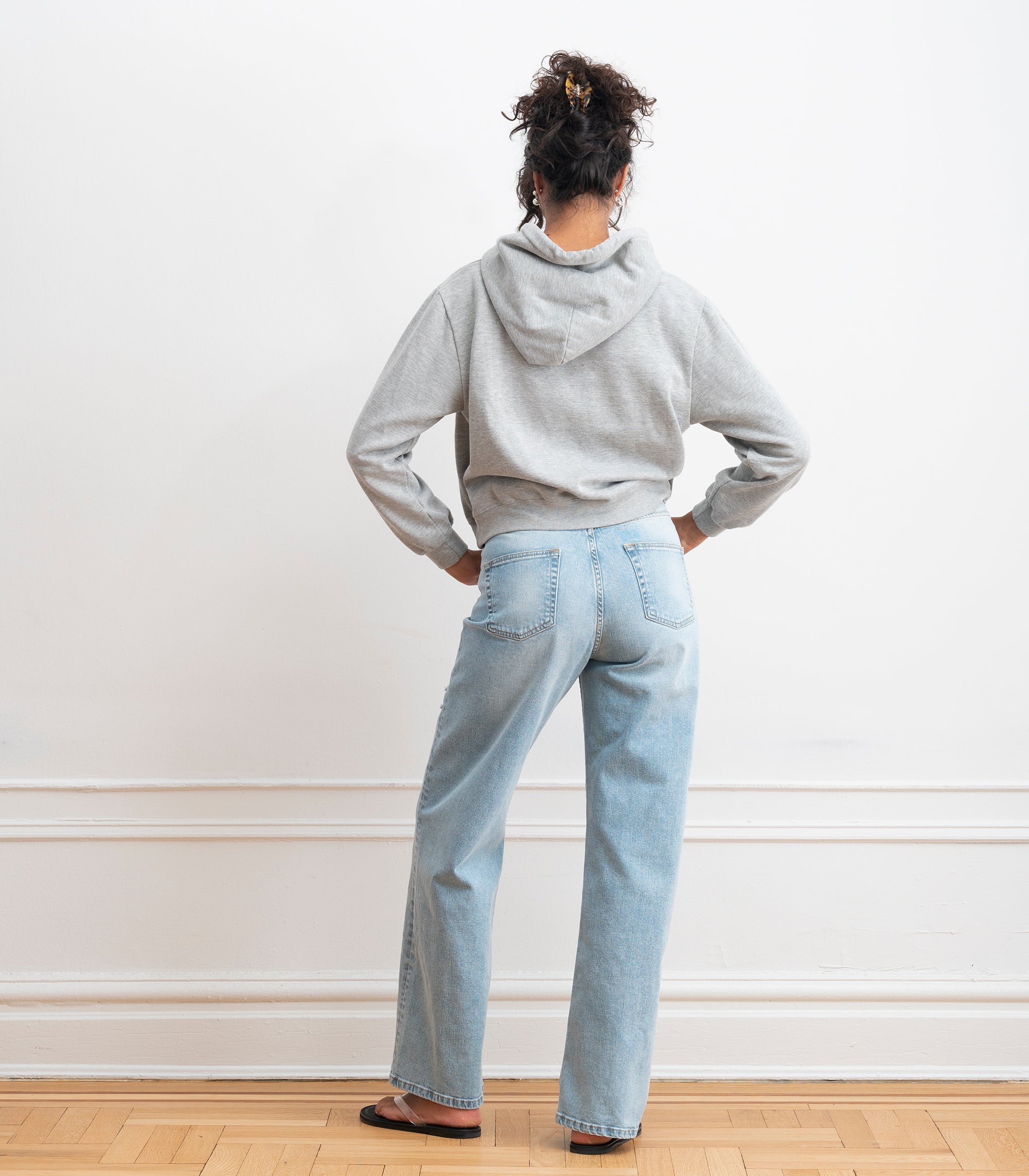 Gemma Washed Hooded Sweatshirt - Heather Gray