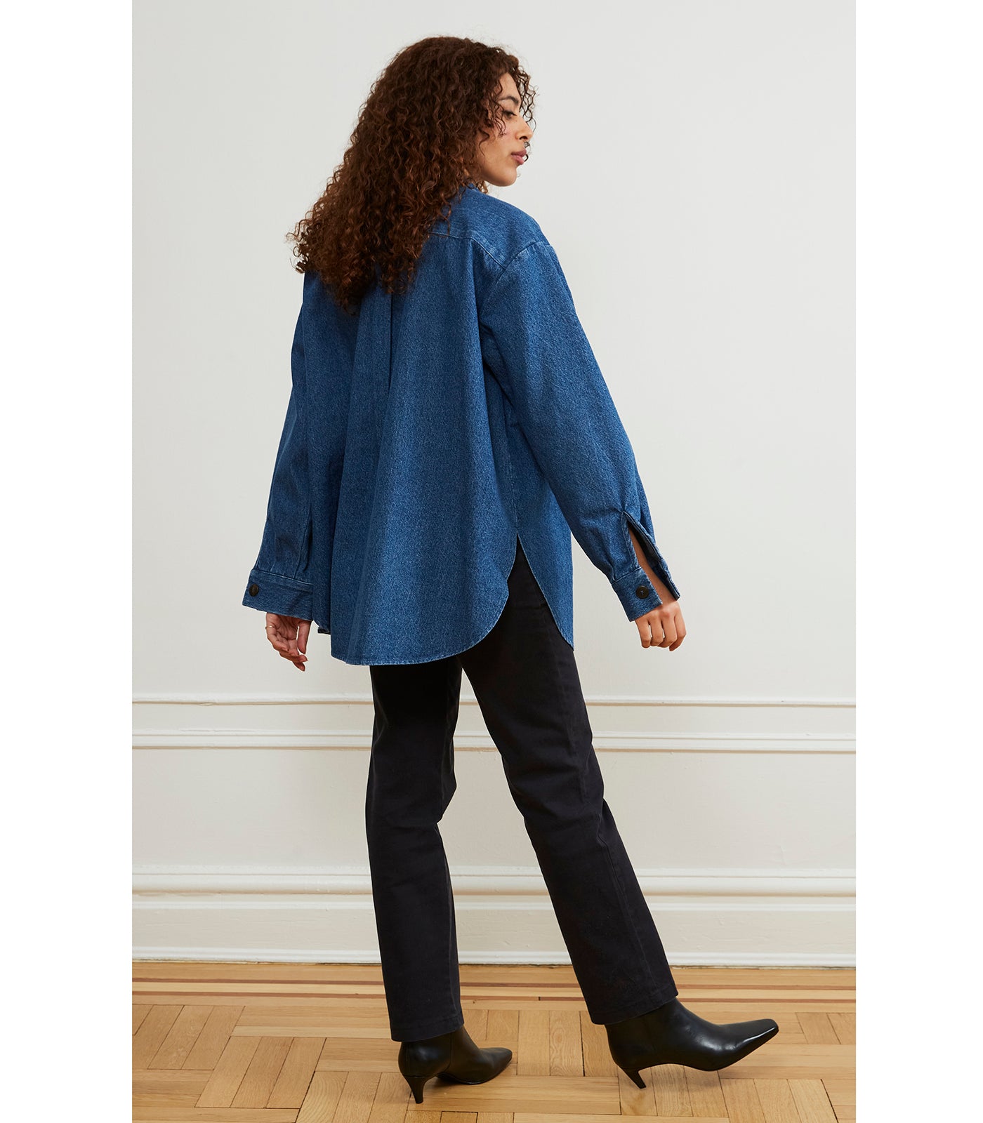 Sonia Oversized Heavy Weight Top - Indigo
