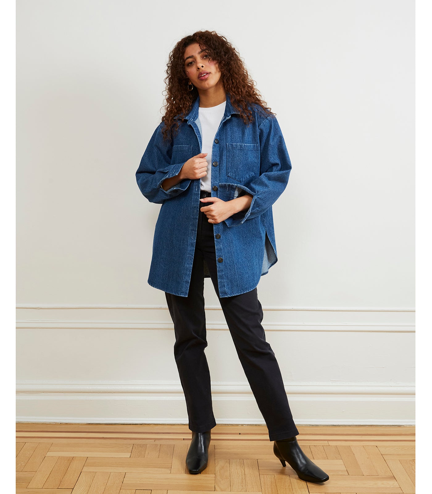 Sonia Oversized Heavy Weight Top - Indigo