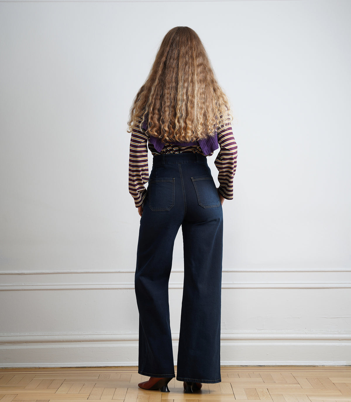 Long Sabrina Wide-Leg Jeans - New York Dark