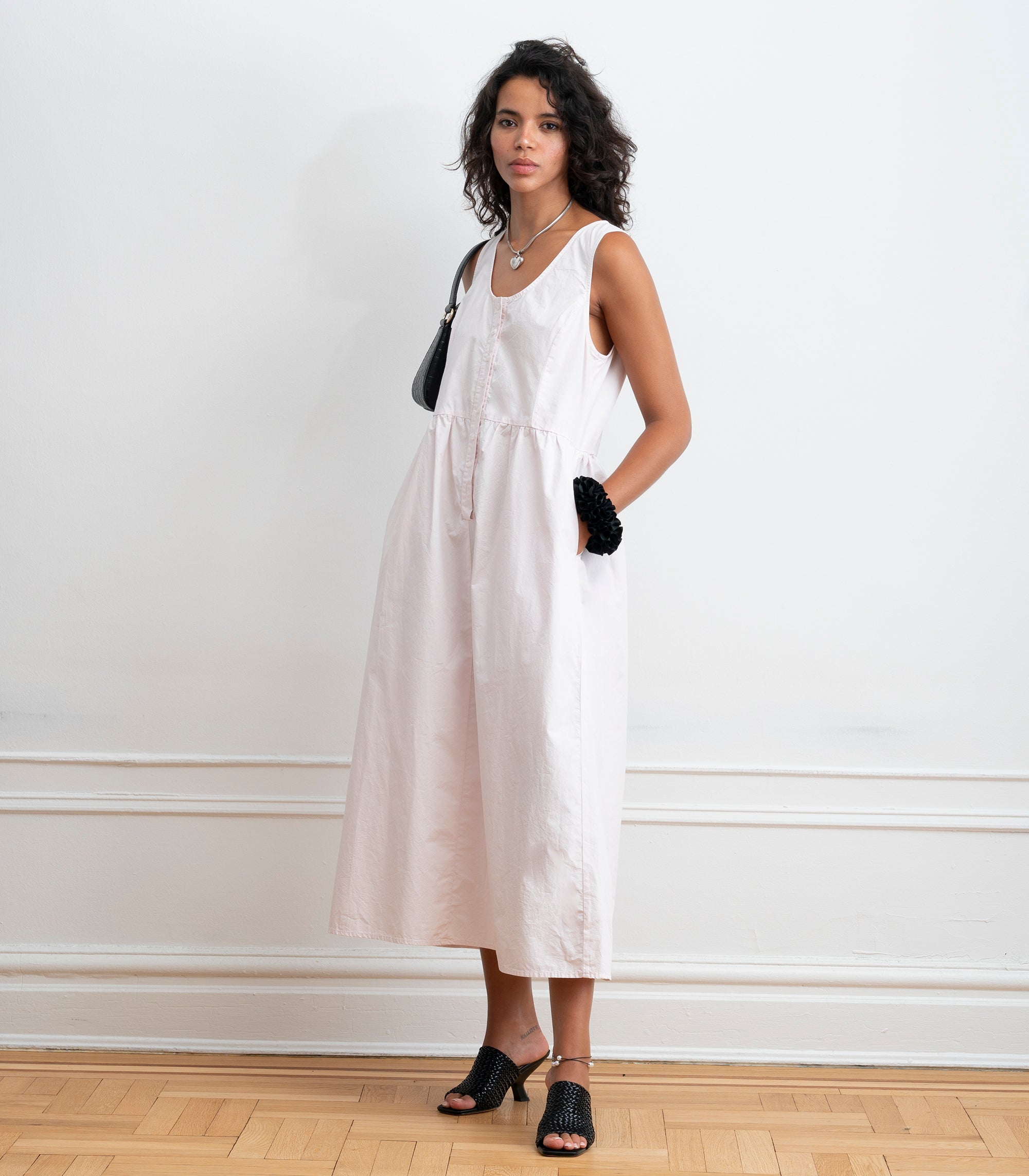 Sierra Button Up Midi Dress - Primrose