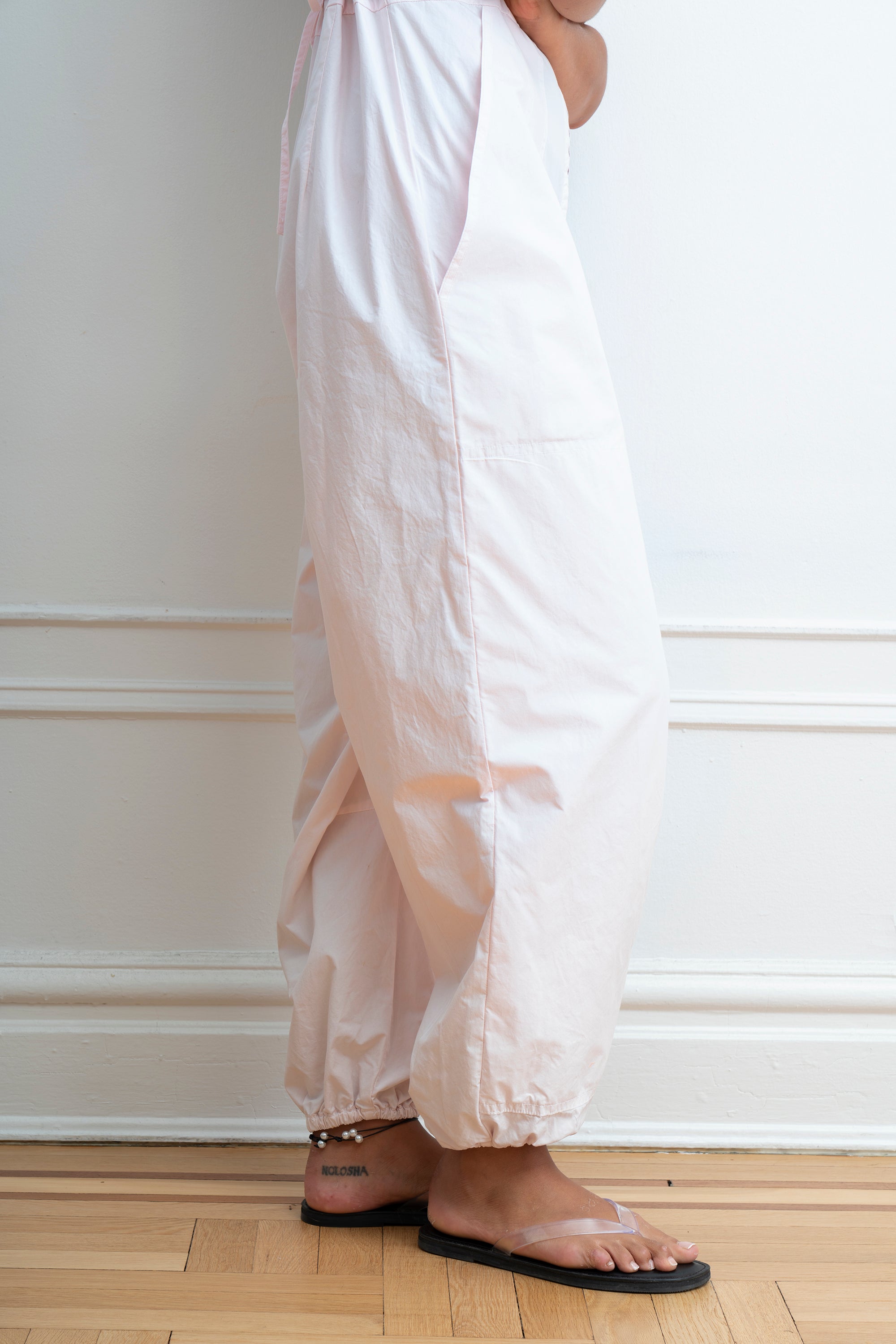 Clara Short Sleeve Parachute Leg Jumpsuit - Primrose