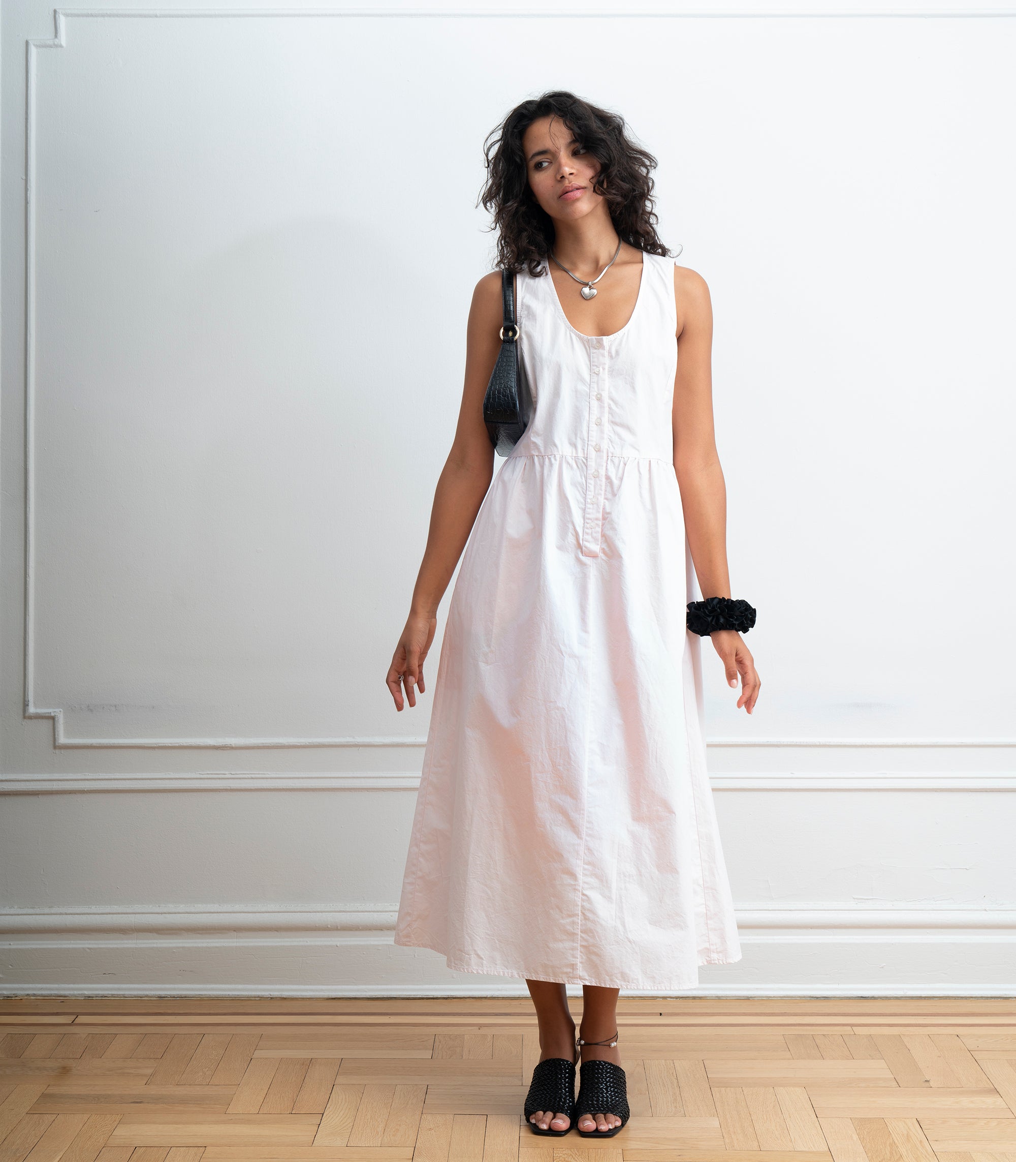 Sierra Button Up Midi Dress - Primrose