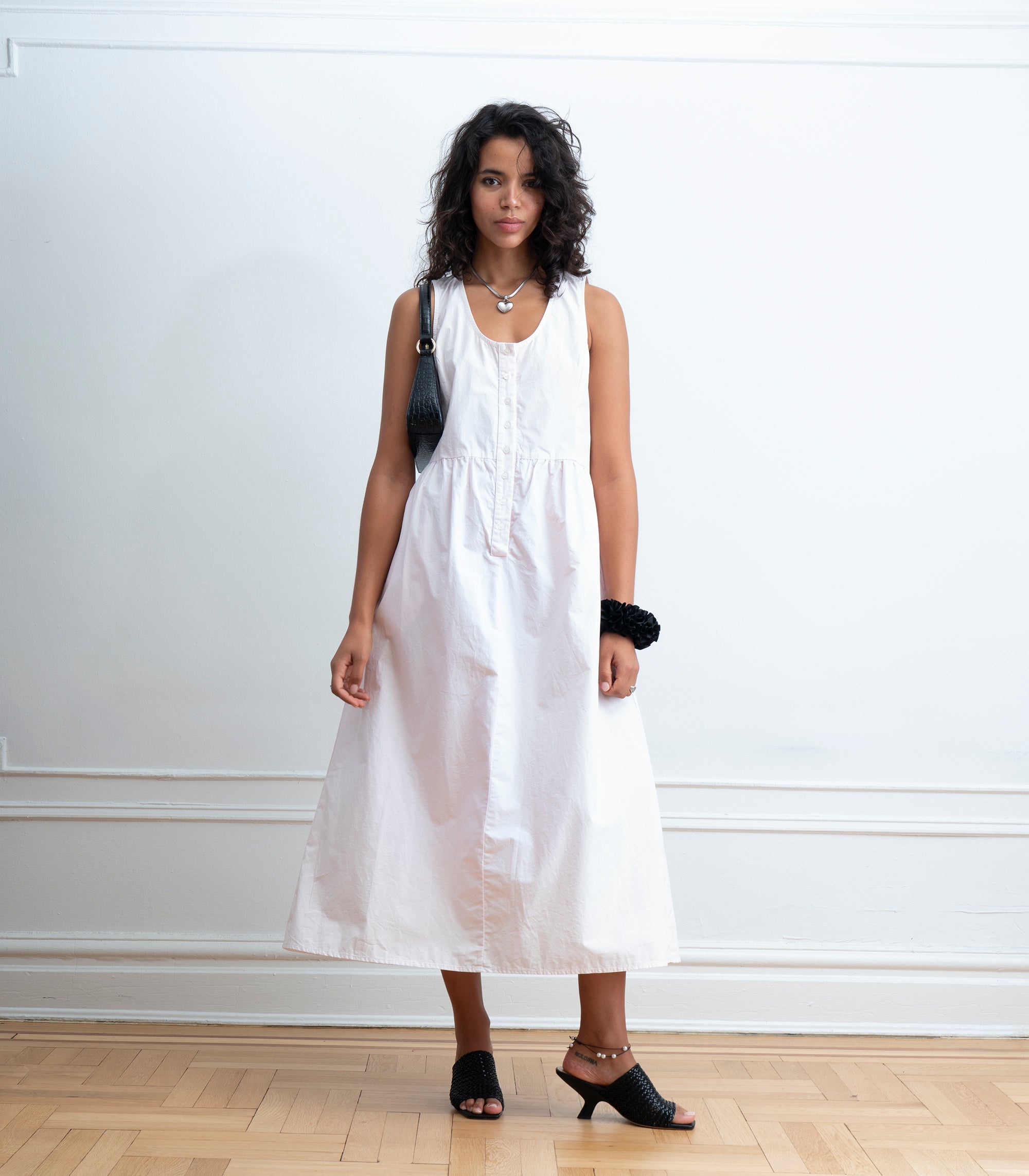 Sierra Button Up Midi Dress - Primrose