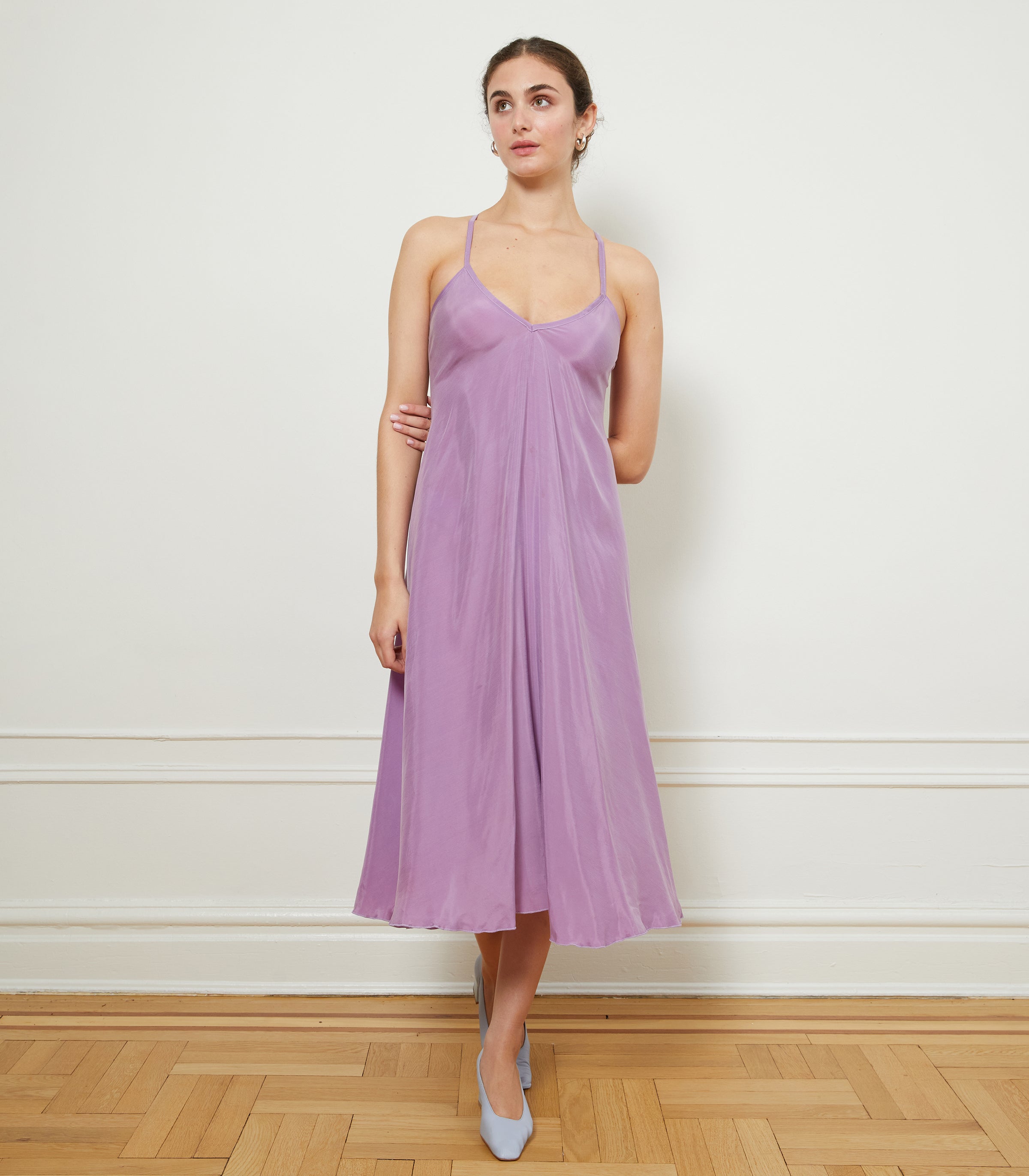 Hermosa Slip Dress - Purple | LOUP x Biankalu