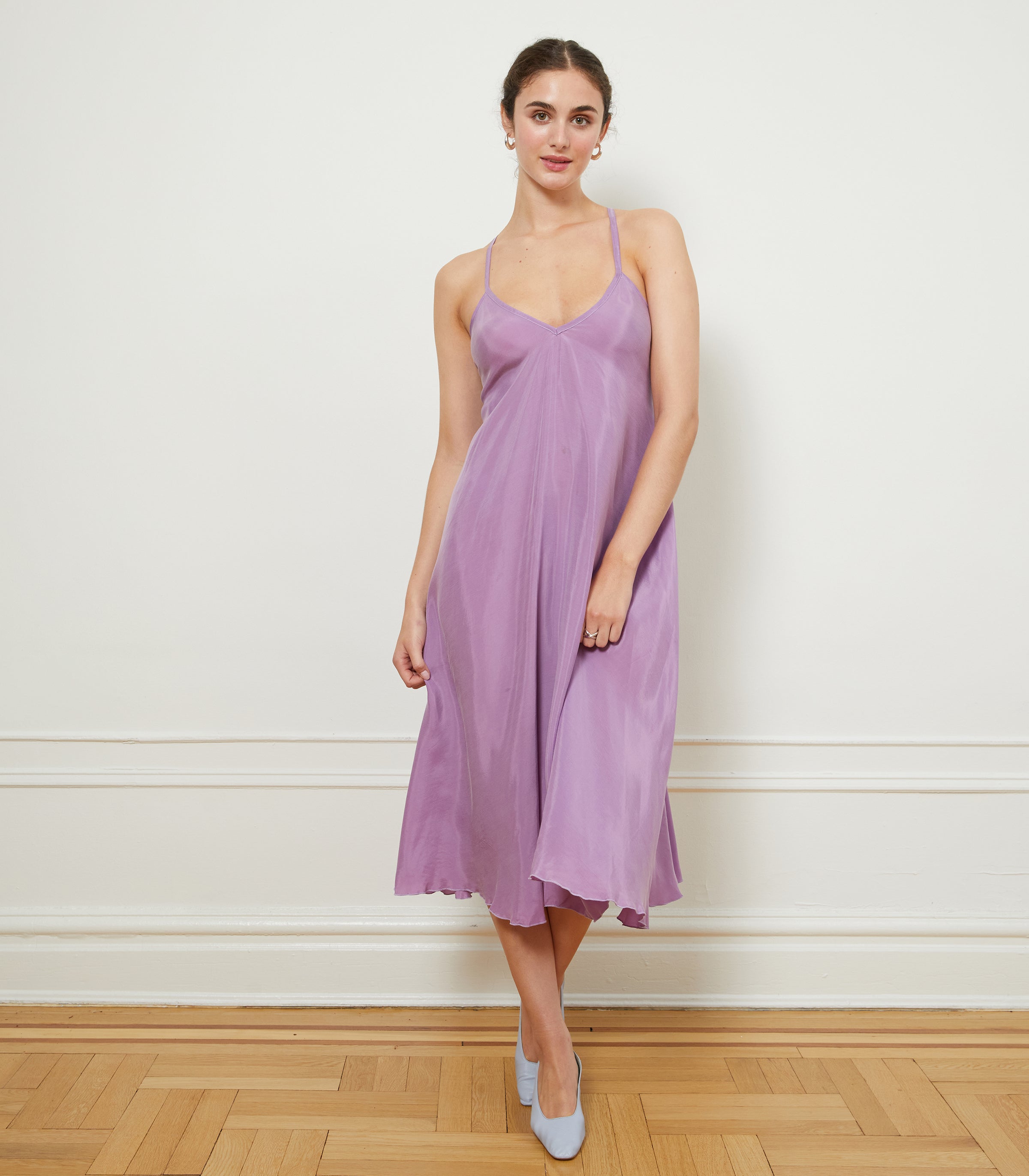 Hermosa Slip Dress - Purple | LOUP x Biankalu