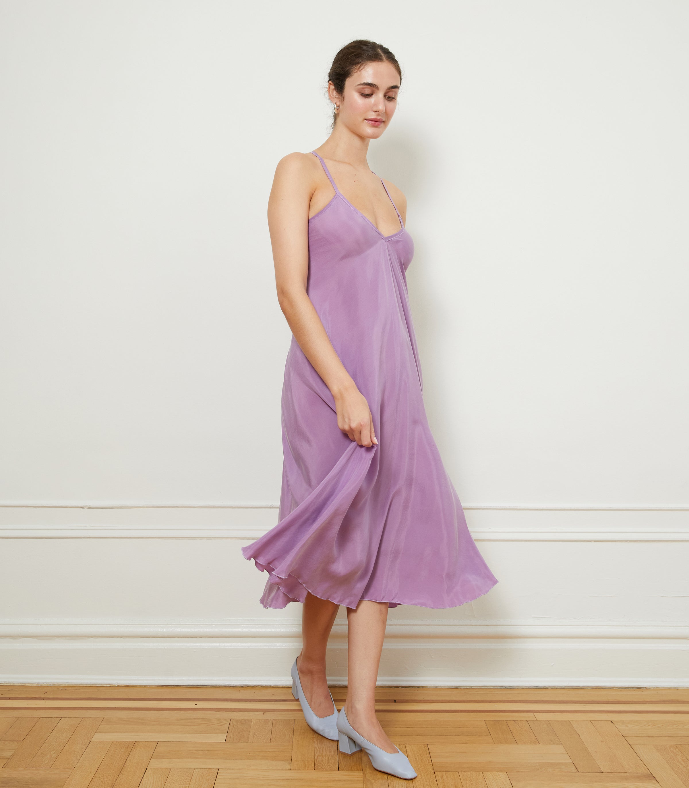 Hermosa Slip Dress - Purple | LOUP x Biankalu