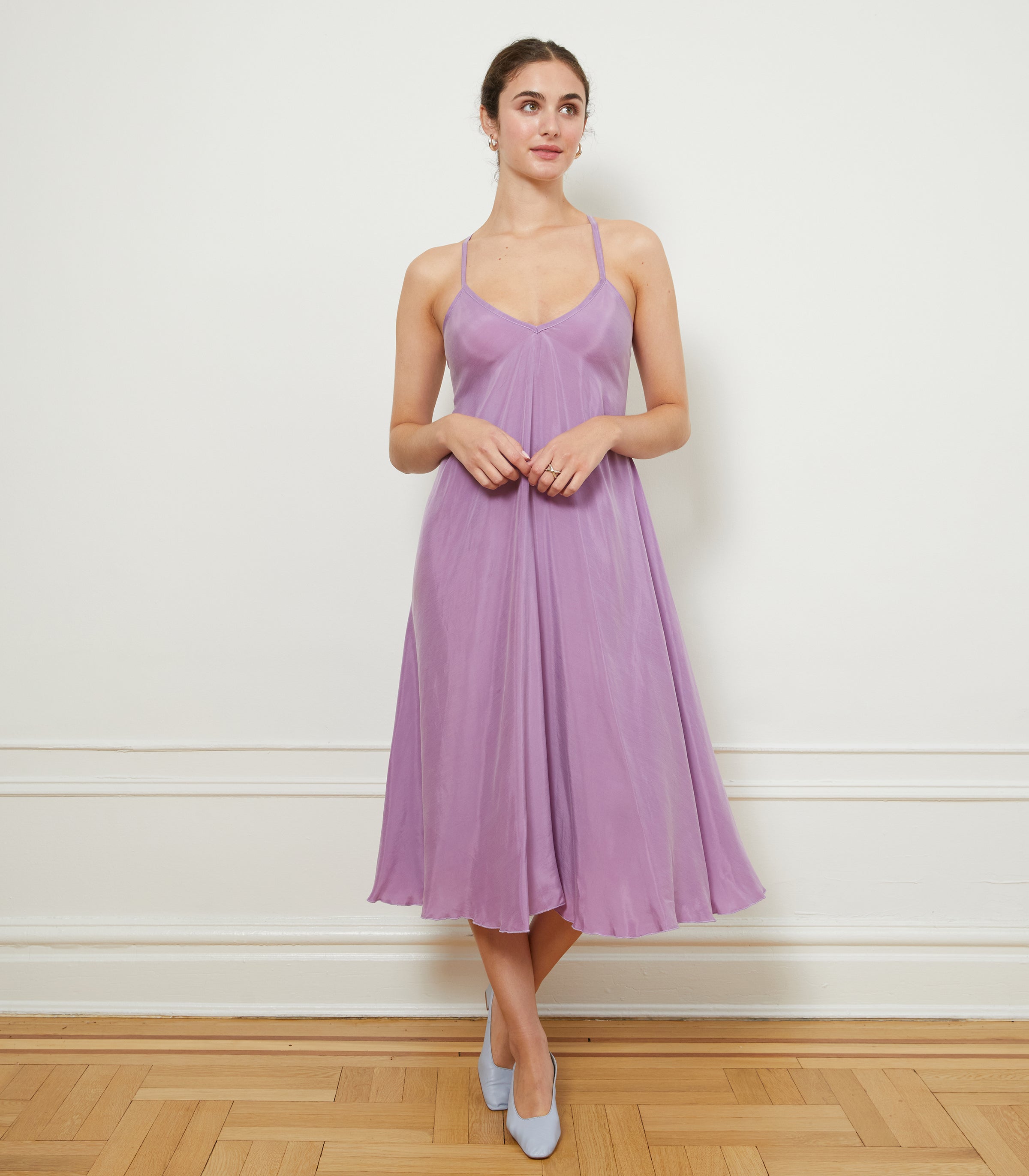 Hermosa Slip Dress - Purple | LOUP x Biankalu