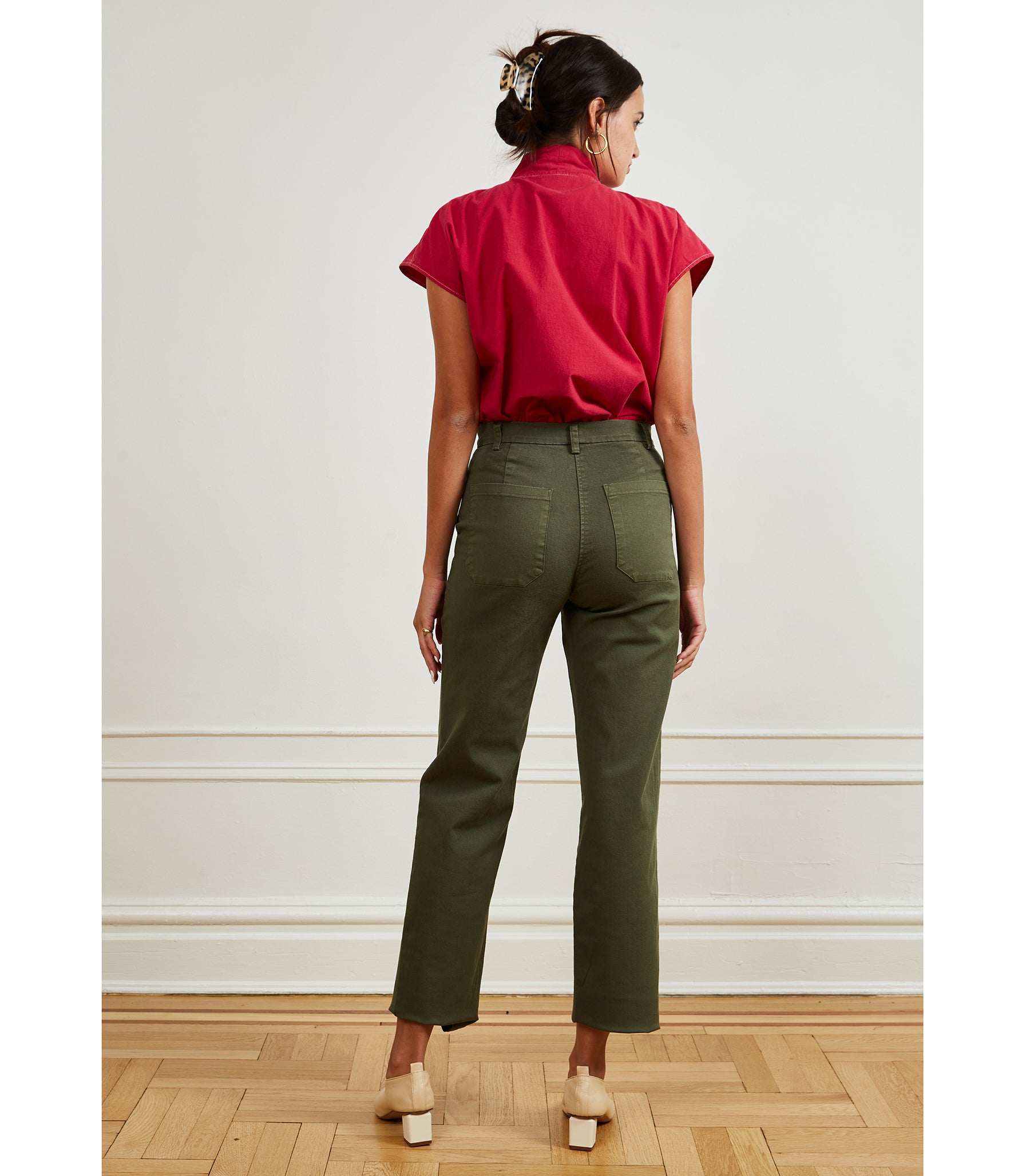 James Straight-Leg Work Pant - Pine SAMPLE SALE