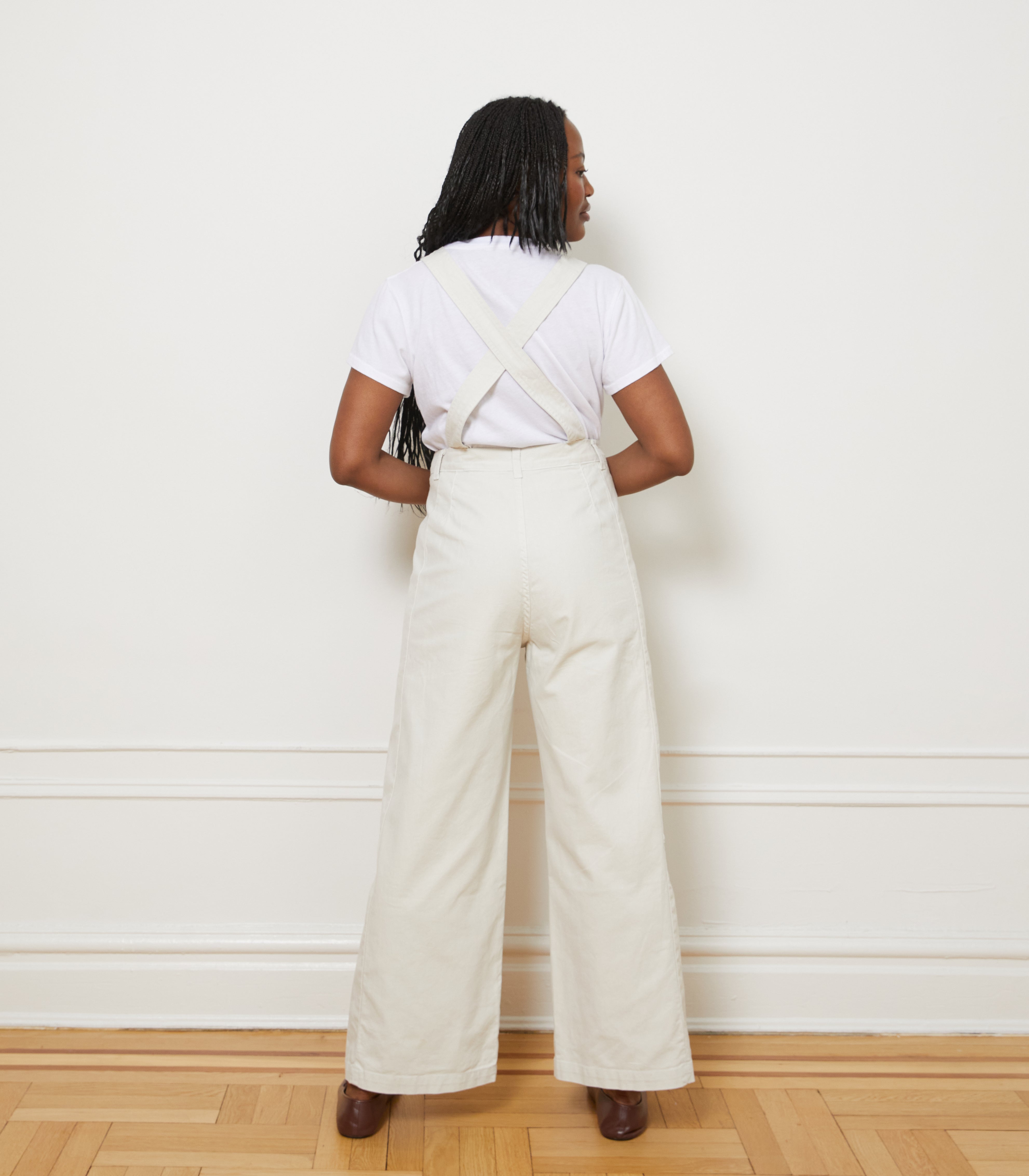 Madelyn Zip Front Overalls - Salt