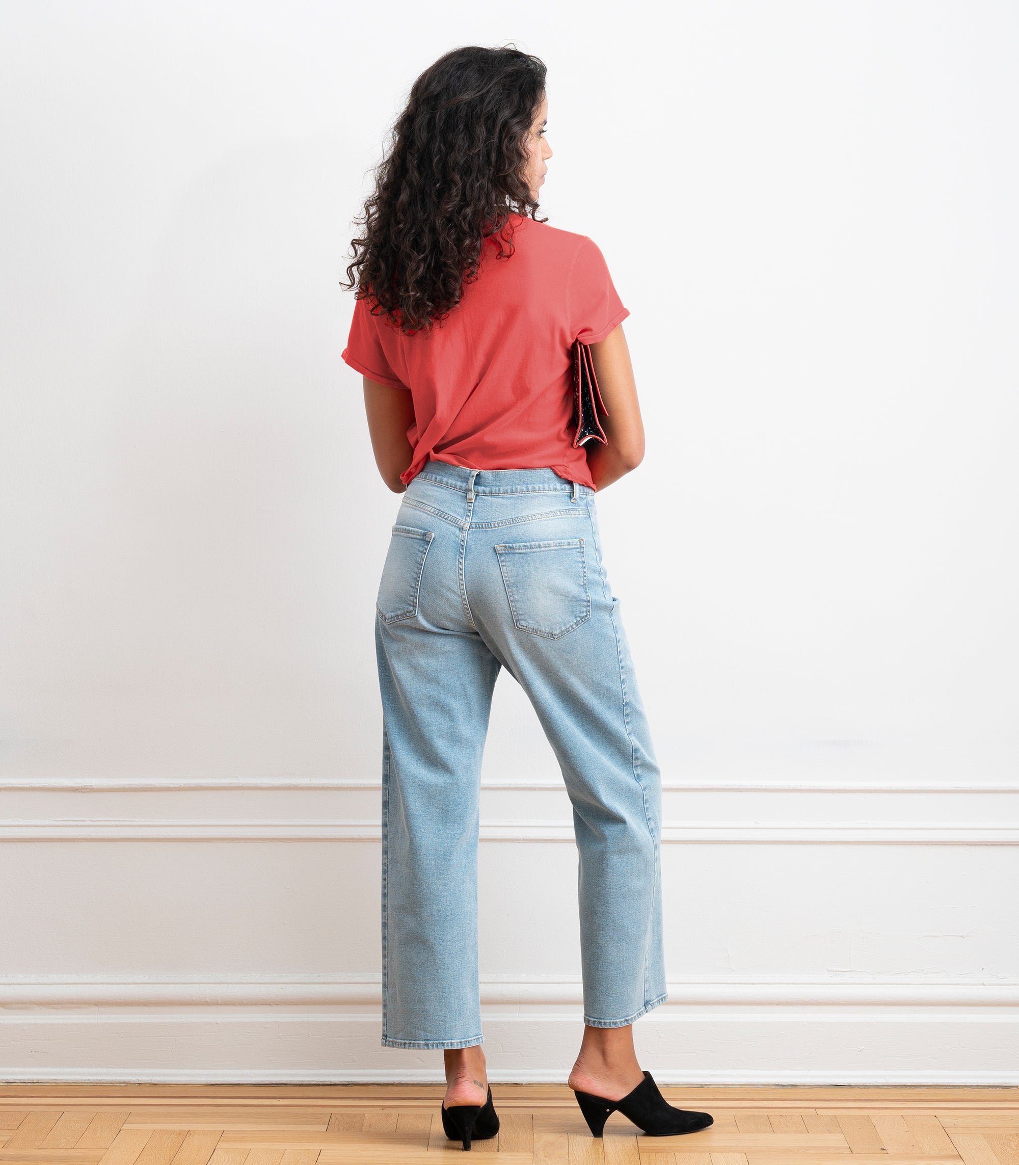 Bessette Soft Washed Tee - Strawberry