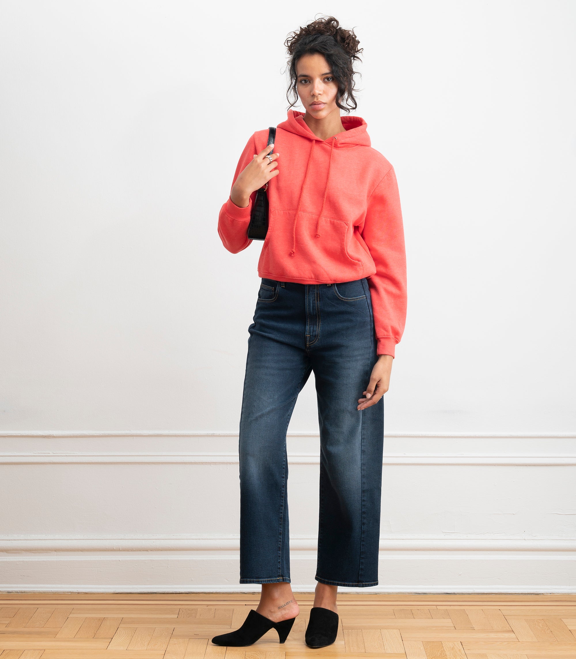 Jamie Barrel Leg Jeans - Cowboy