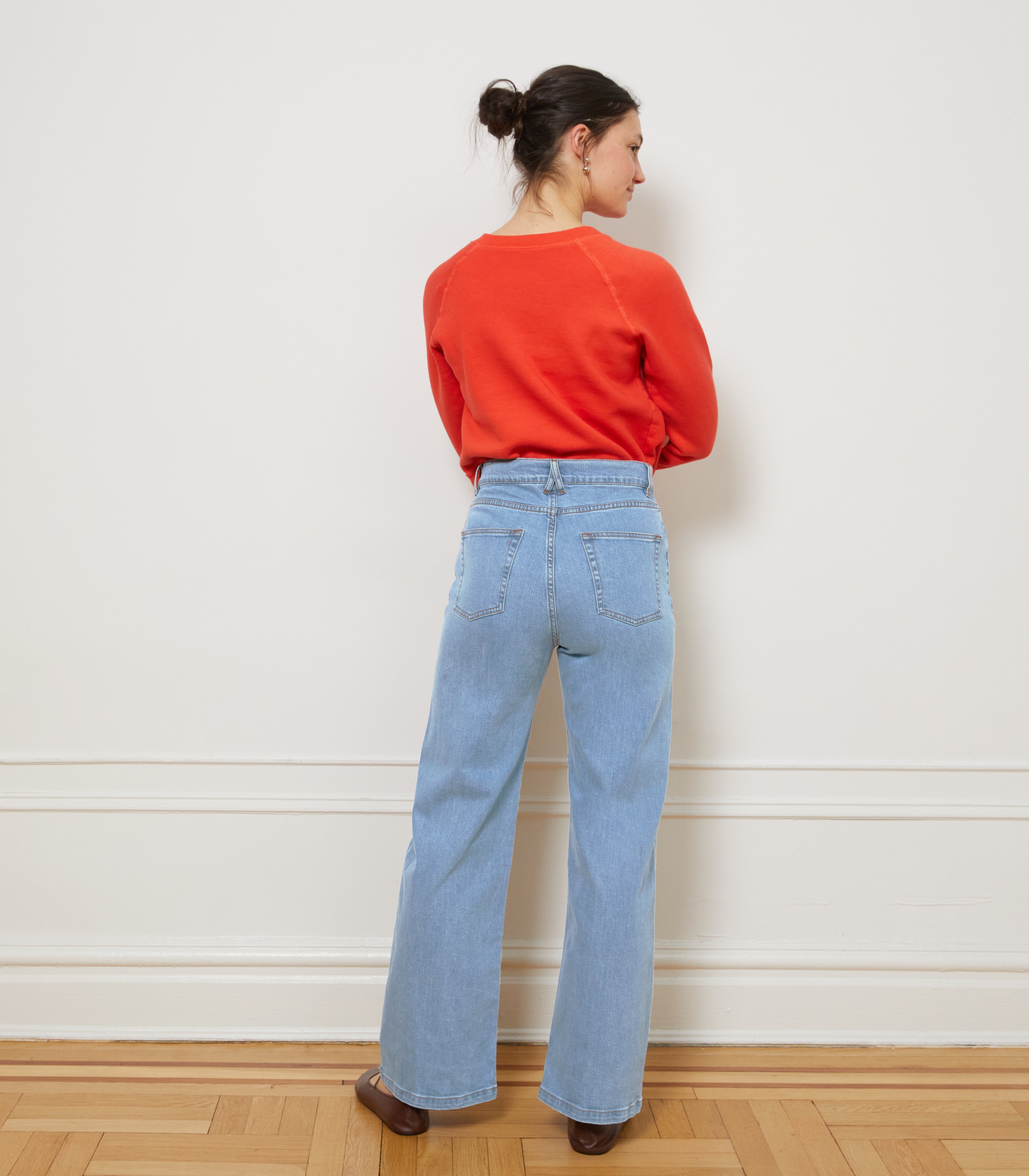 Carmen Wide Leg Jeans - Light Indigo SAMPLE SALE