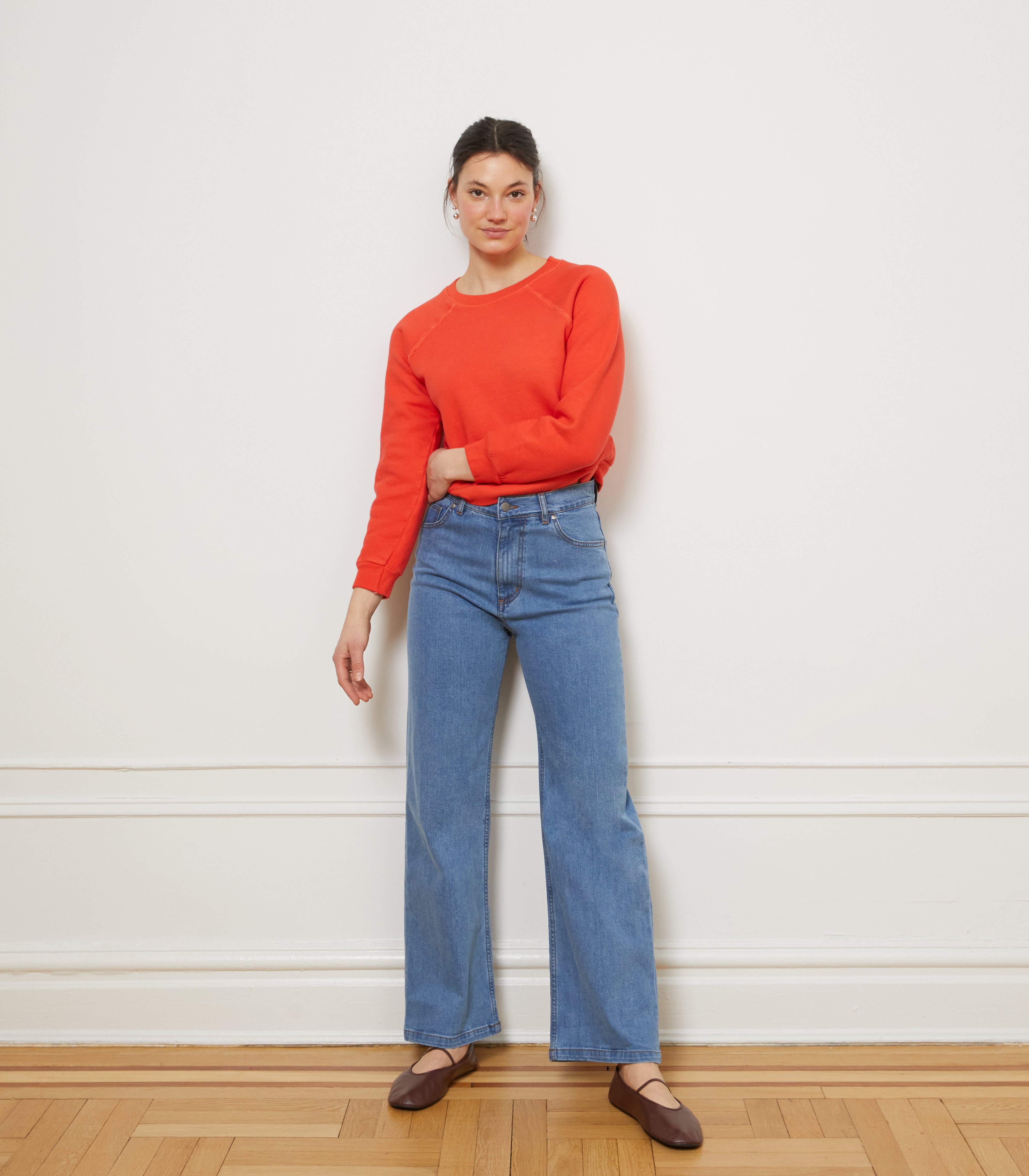 Carmen Wide Leg Jeans - Washed Indigo SAMPLE SALE