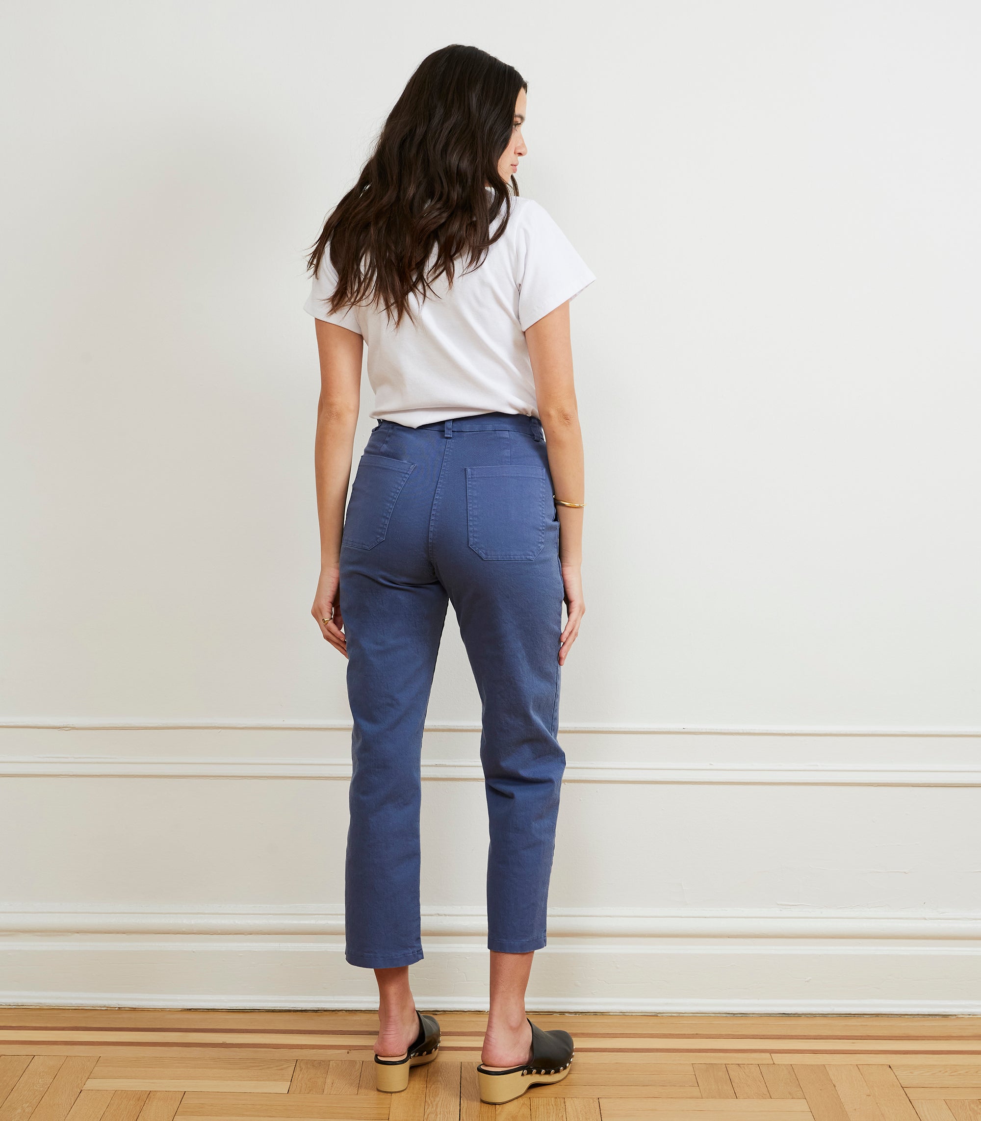 James Straight-Leg Work Pant - Yale Blue SAMPLE SALE