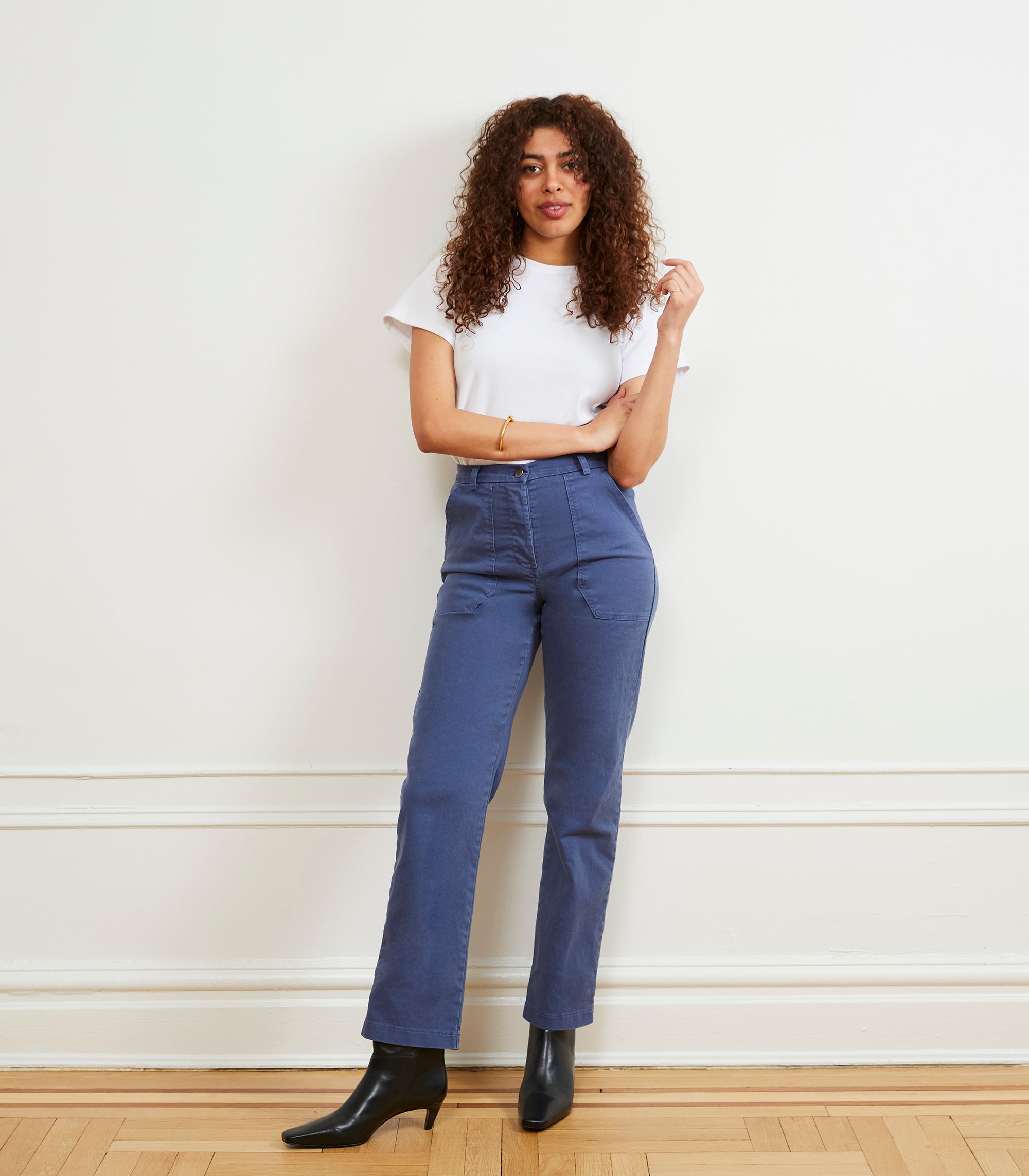 Long James Straight-Leg Work Pant - Yale Blue SAMPLE SALE