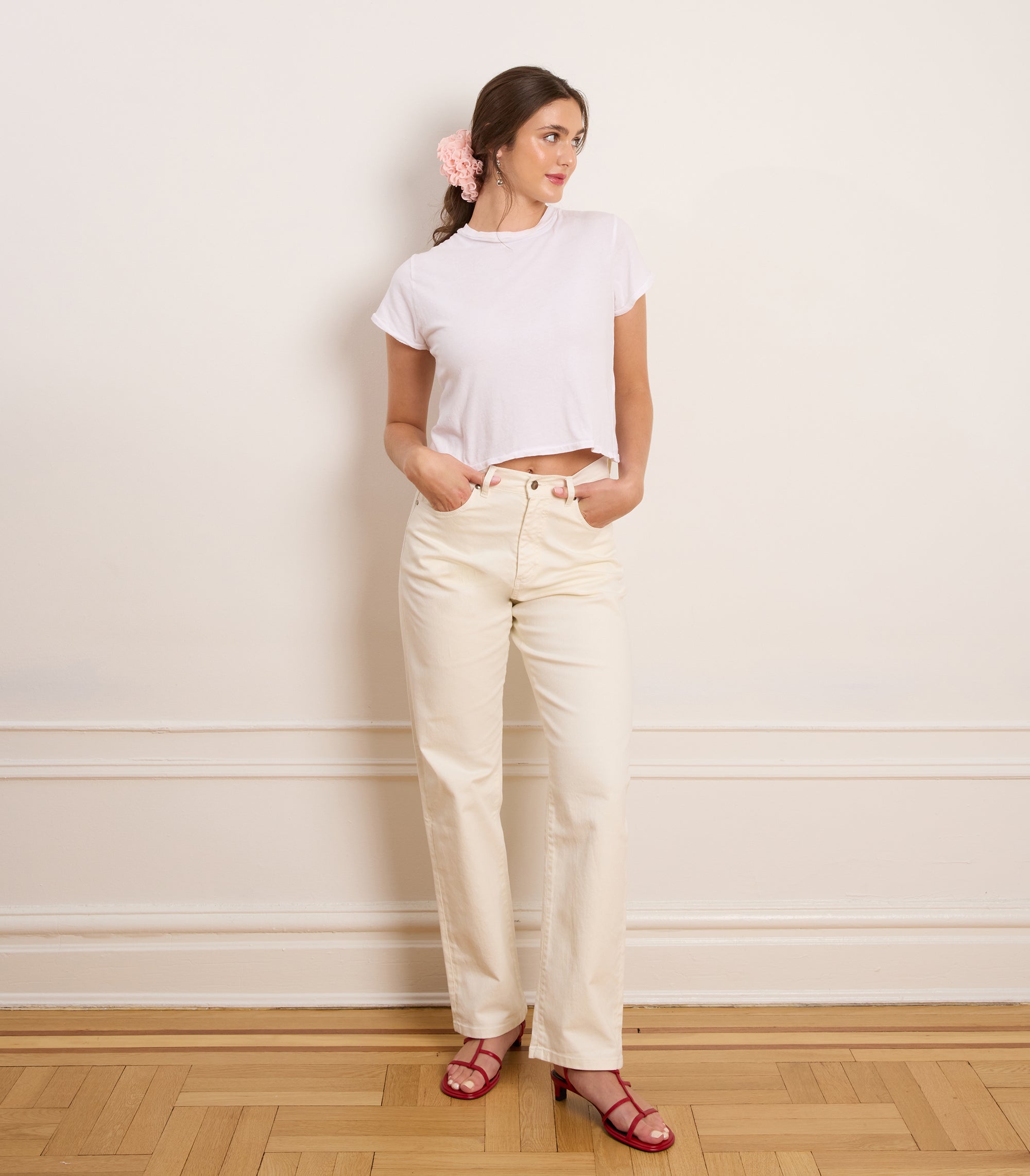 Bessette Soft Washed Tee - White