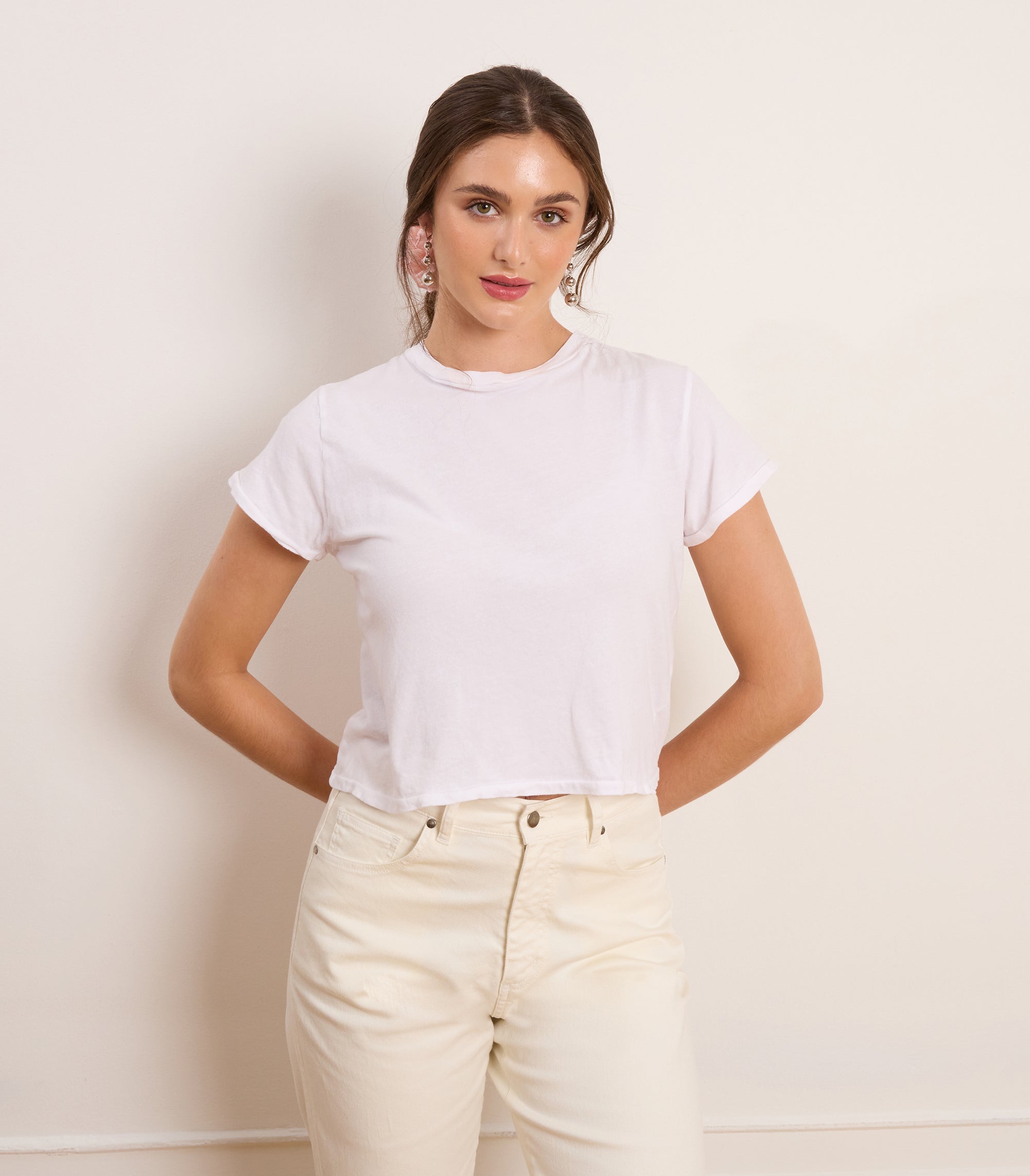 Bessette Soft Washed Tee - White