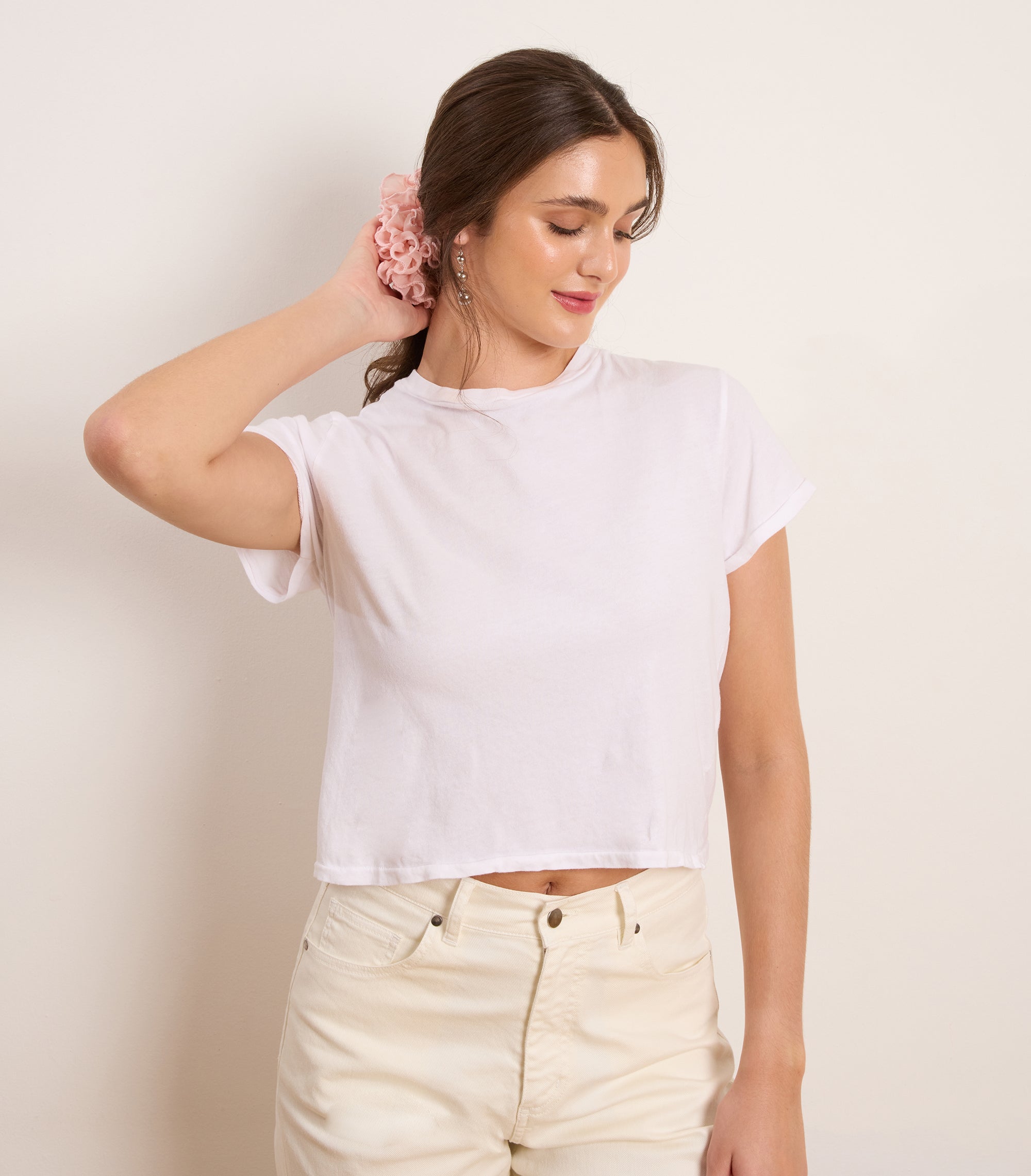 Bessette Soft Washed Tee - White