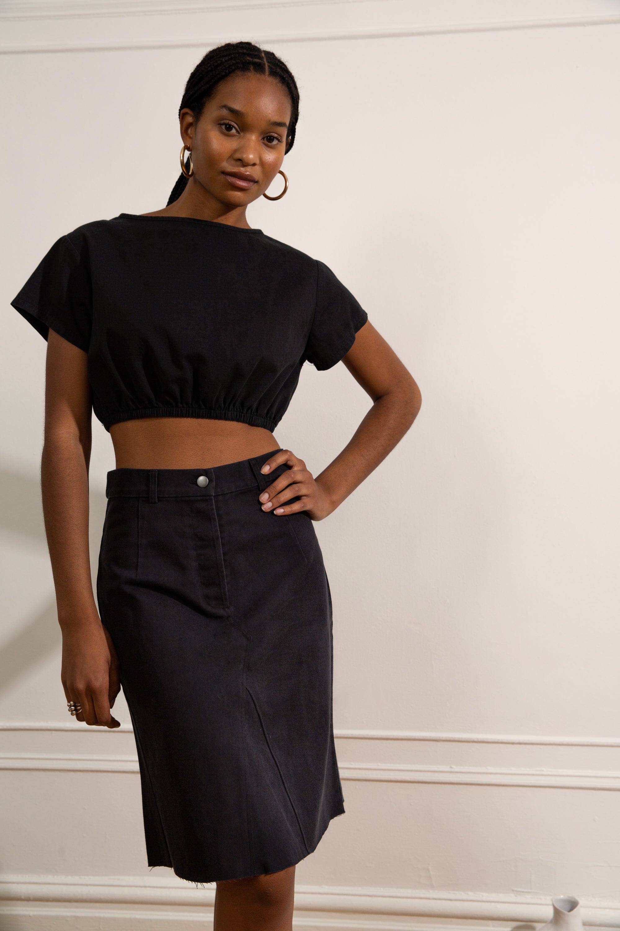 Daria Pencil Skirt - Black SAMPLE SALE