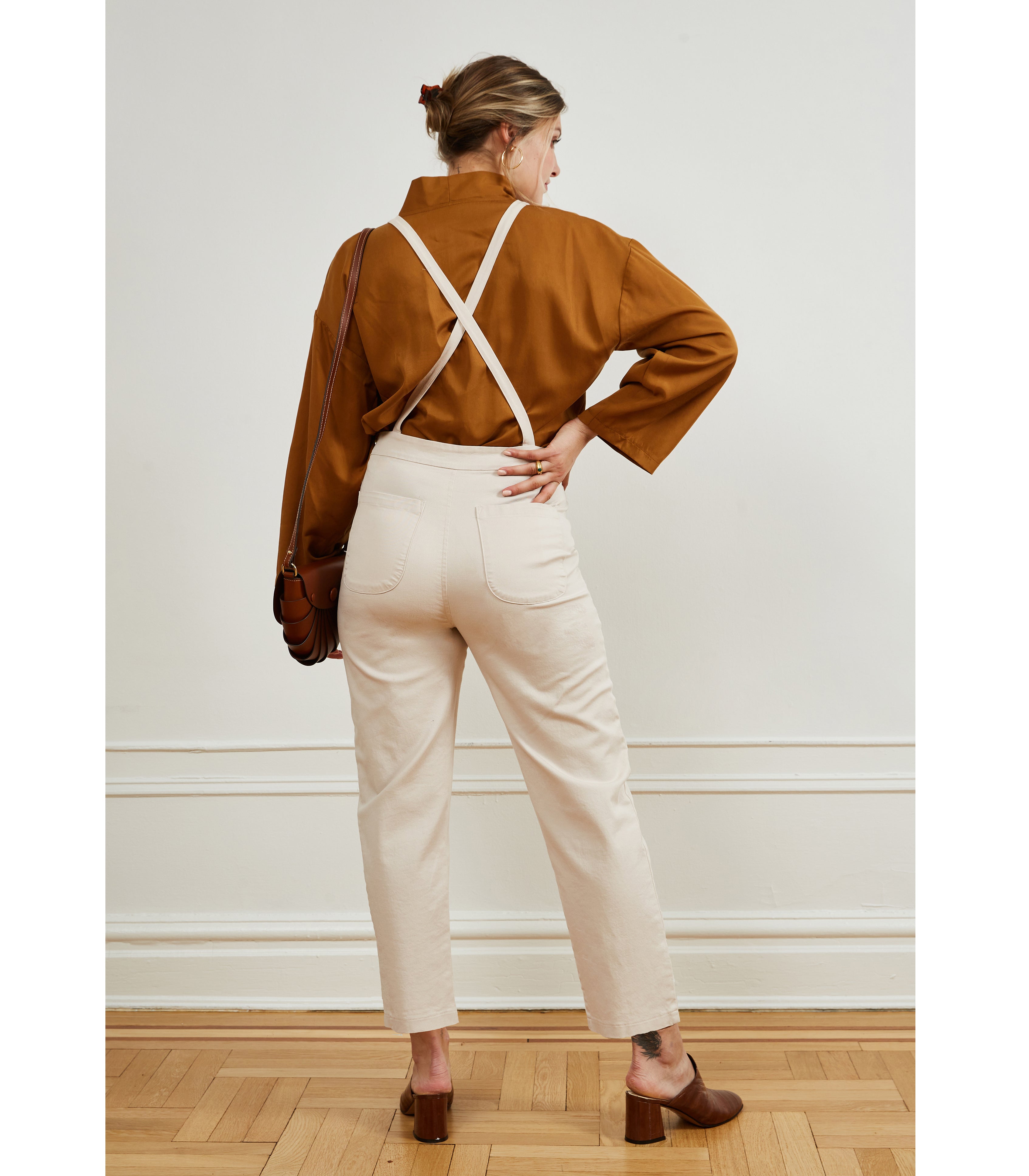 Knot Overalls - Sand SAMPLE SALE