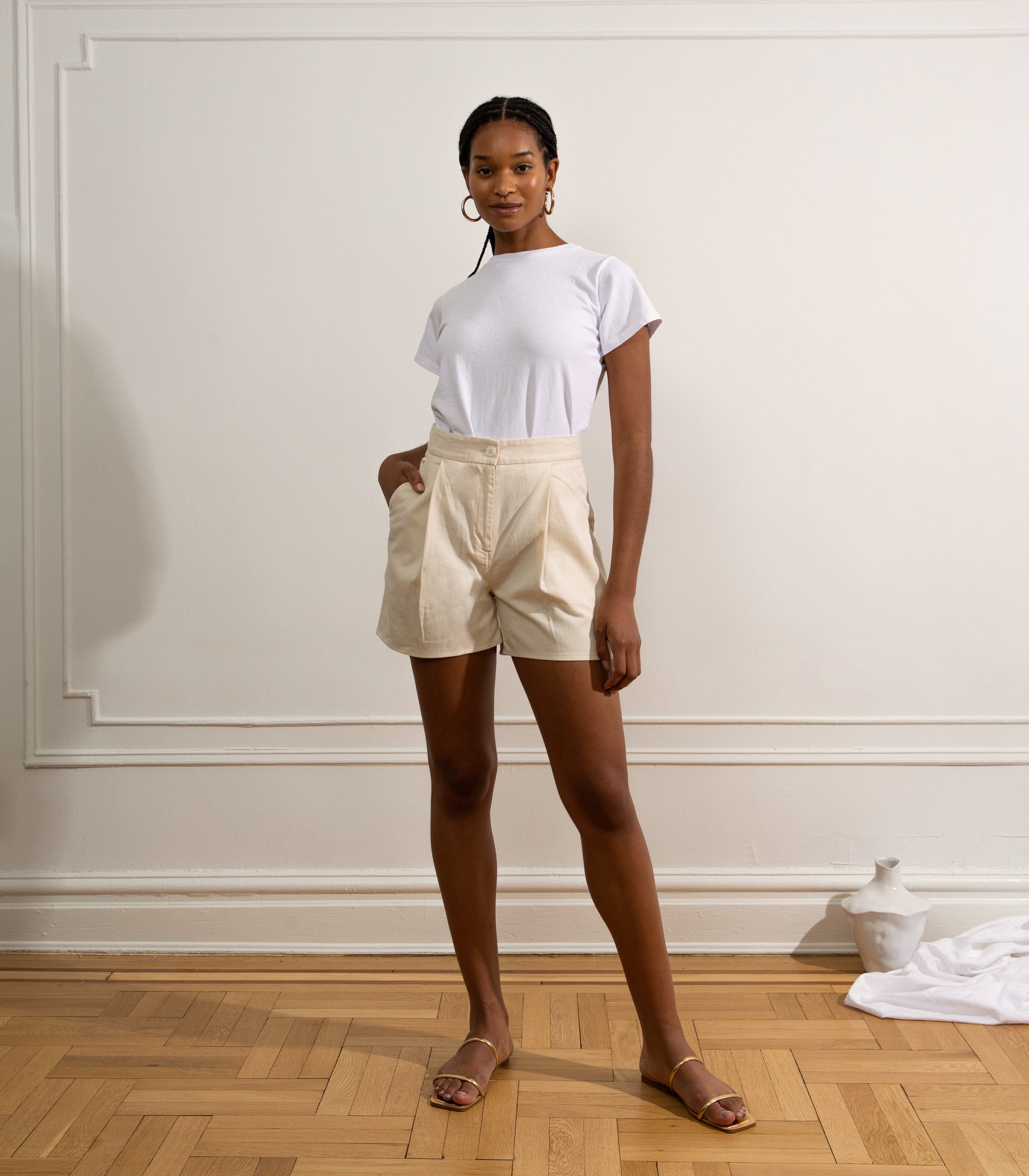 Margo Pleated Shorts