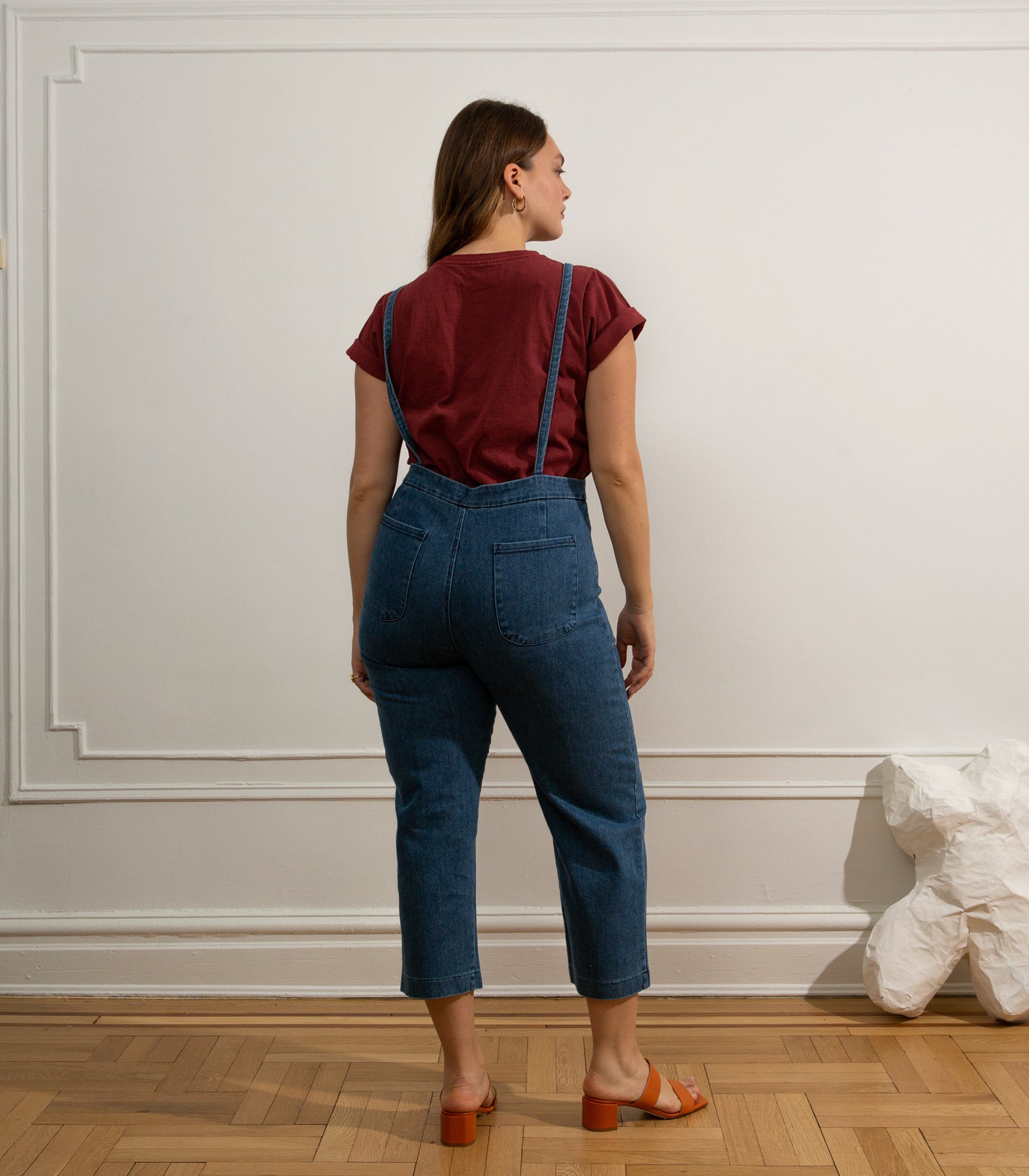 Knot Overalls - Washed Indigo SAMPLE SALE