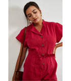 Sally Worksuit in Rose Pink | LOUP