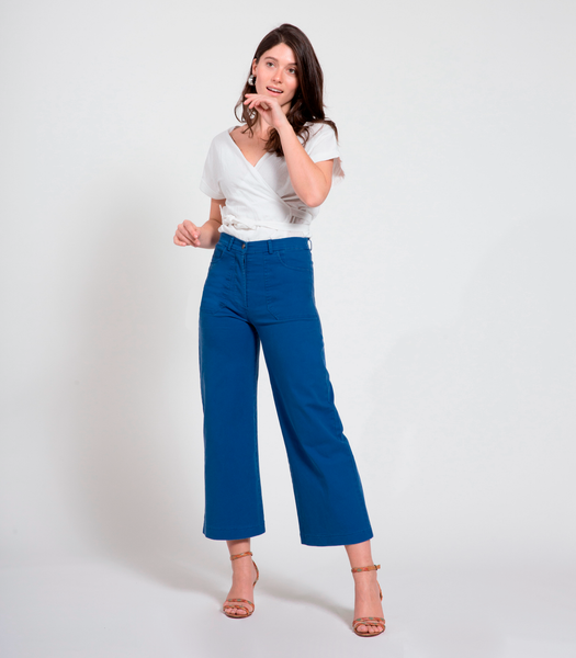 Simone Pants in Royal Blue | LOUP – Loup | Stretchjeans