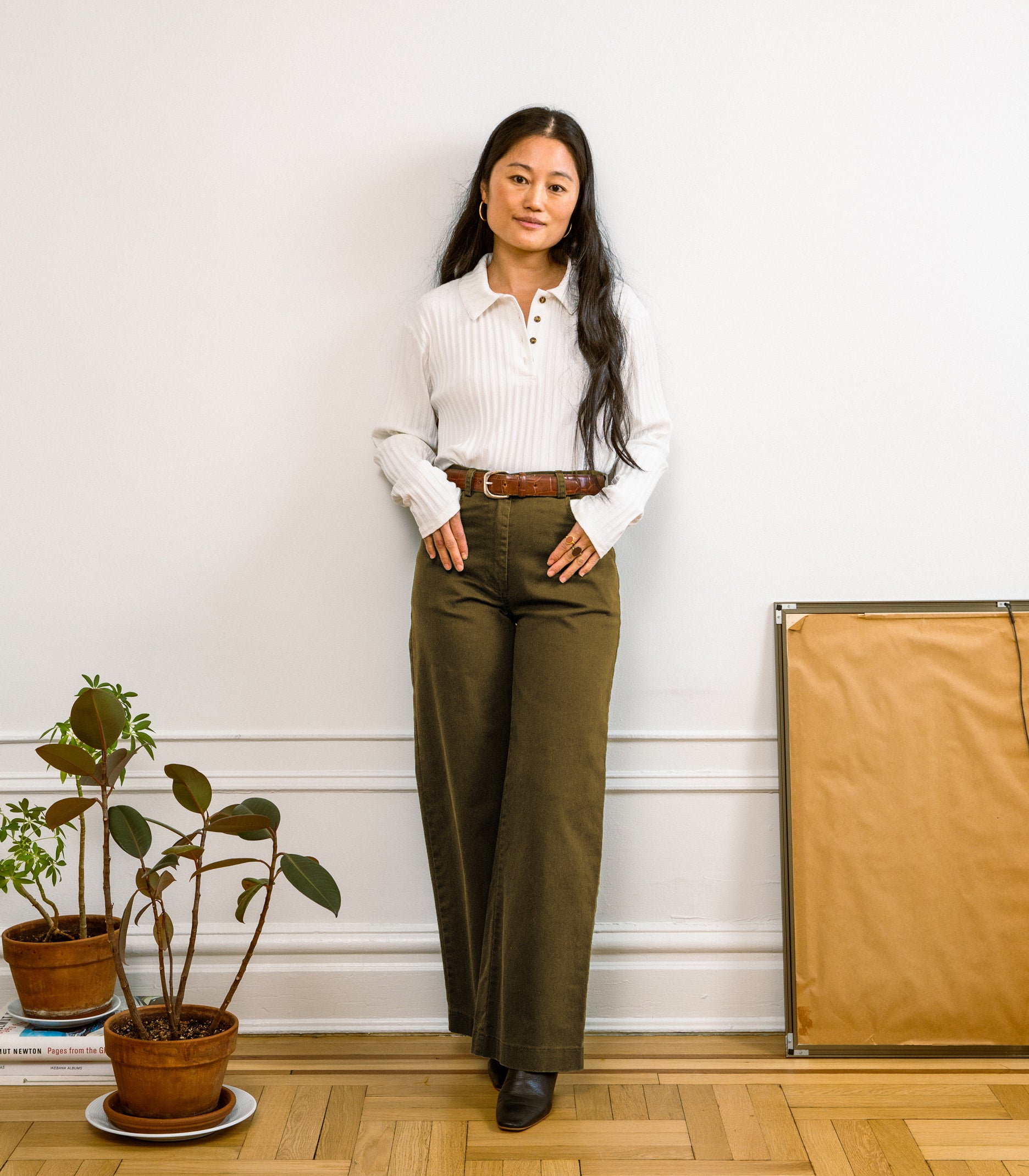sachin and babi light blue dress Women's Green High-Waisted Pants & Leggings