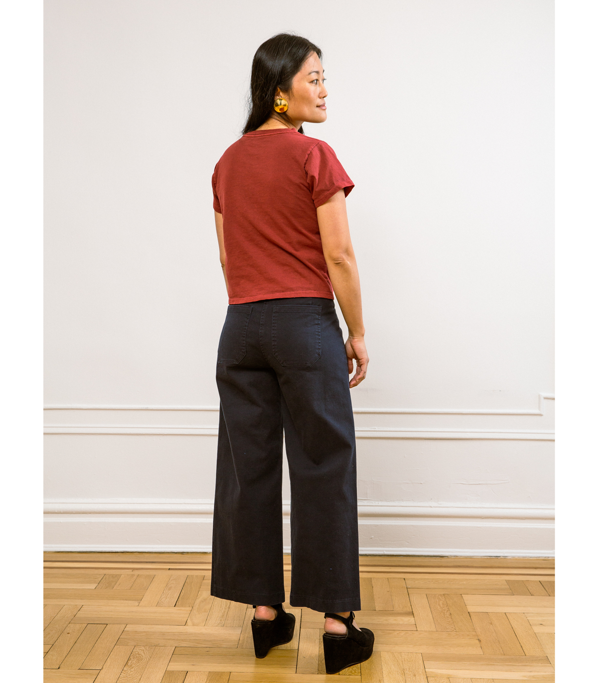 Hutton Boxy Fitted Tee - Terracotta SAMPLE SALE