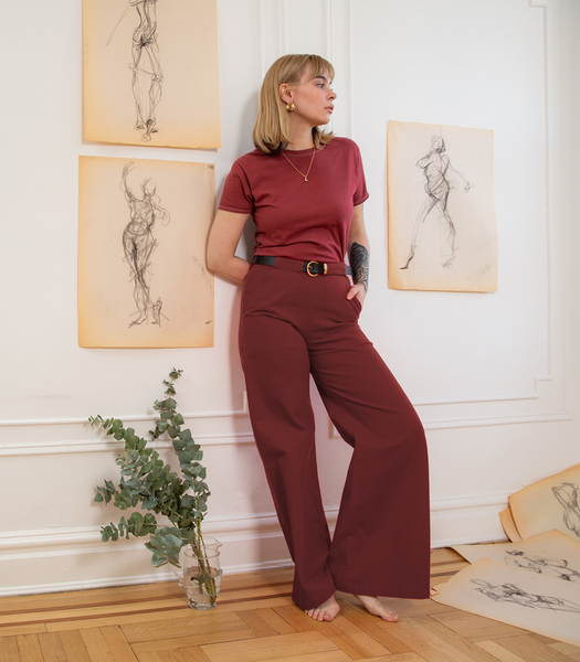 Terracotta Long Sabrina Pants