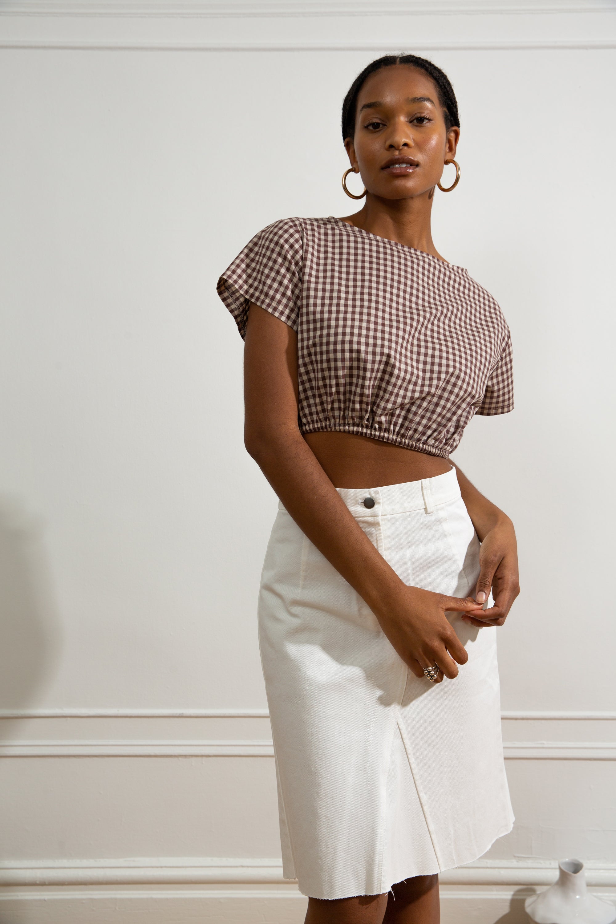 Daria Pencil Skirt - White SAMPLE SALE