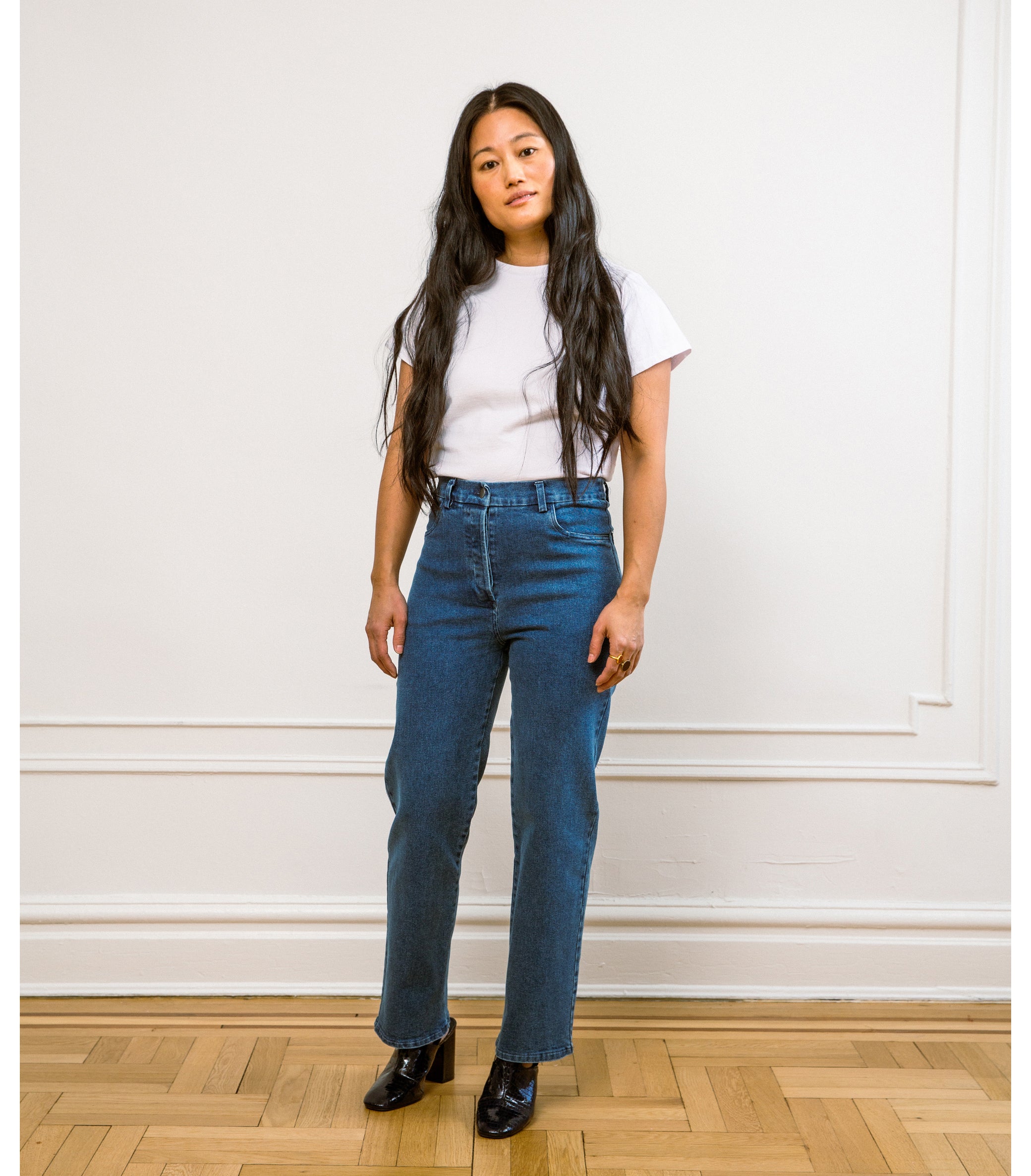 Parker Straight Leg Jeans - Washed Indigo SAMPLE SALE