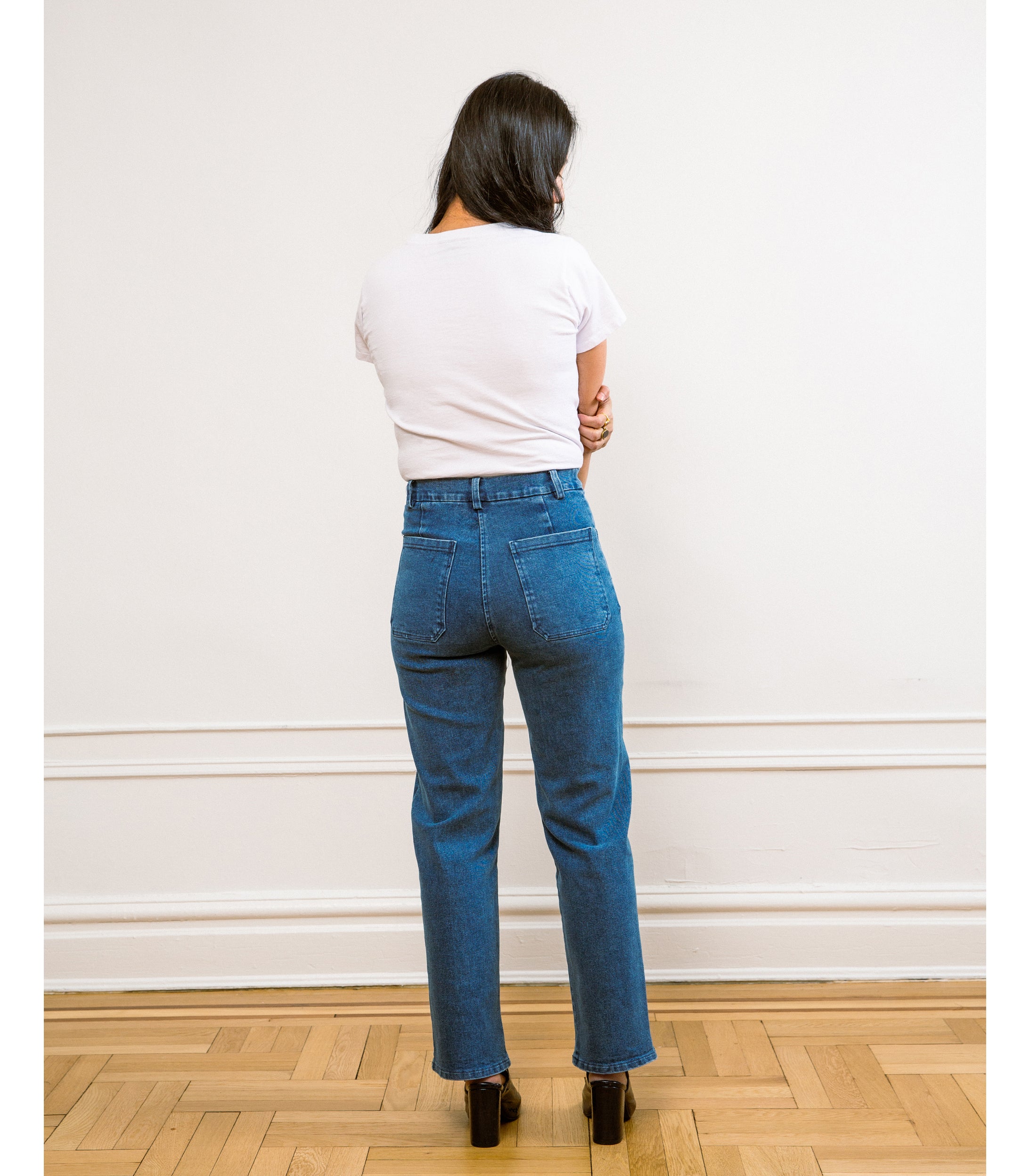 Parker Straight Leg Jeans - Washed Indigo SAMPLE SALE