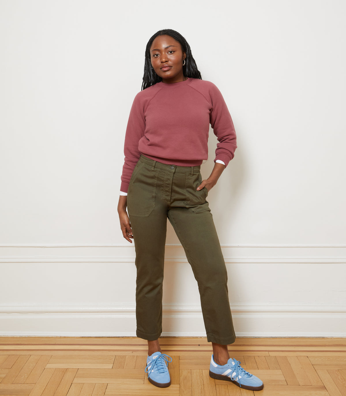James Straight Leg Work Pant Dark