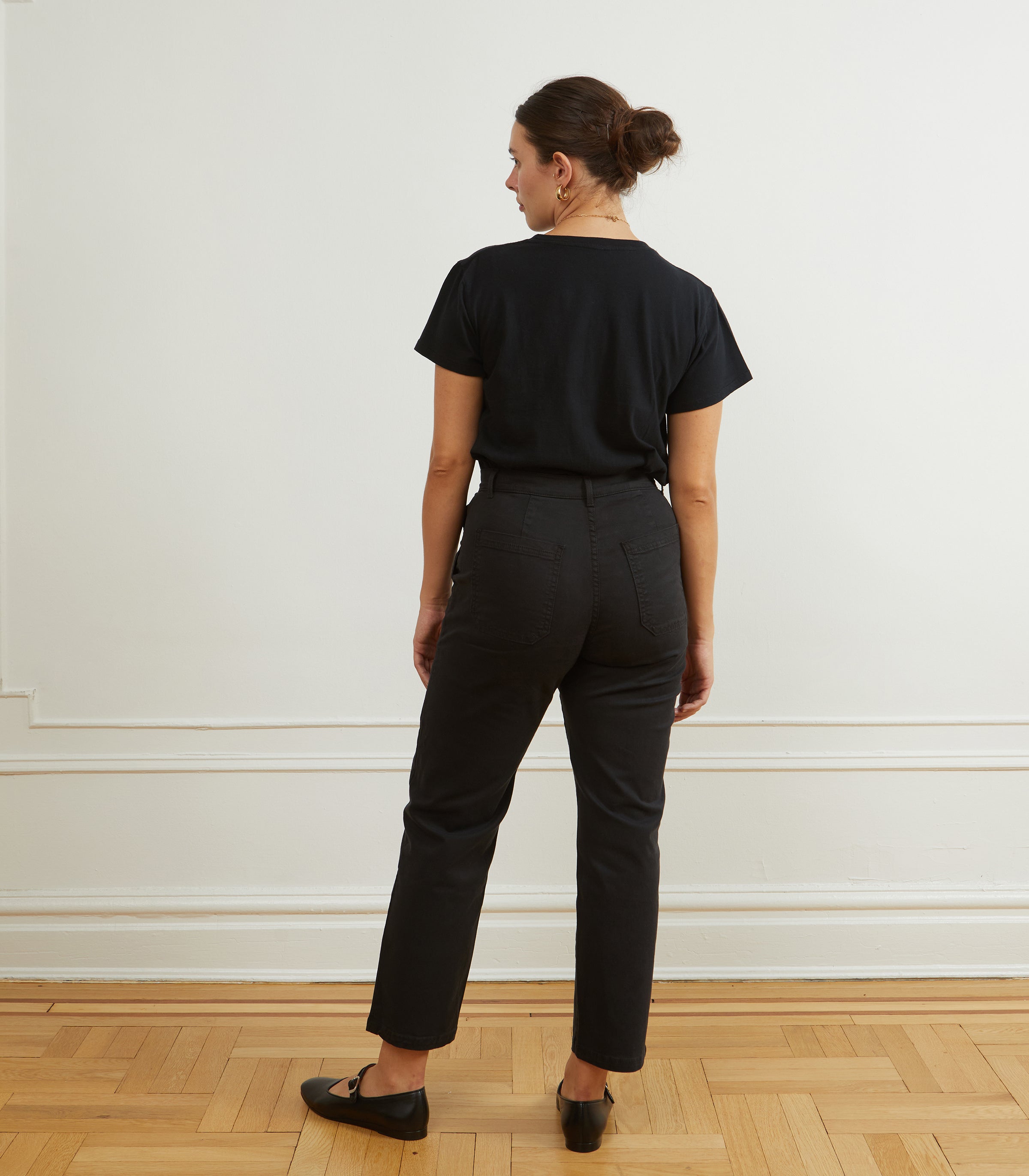 James Straight-Leg Work Pant - Black