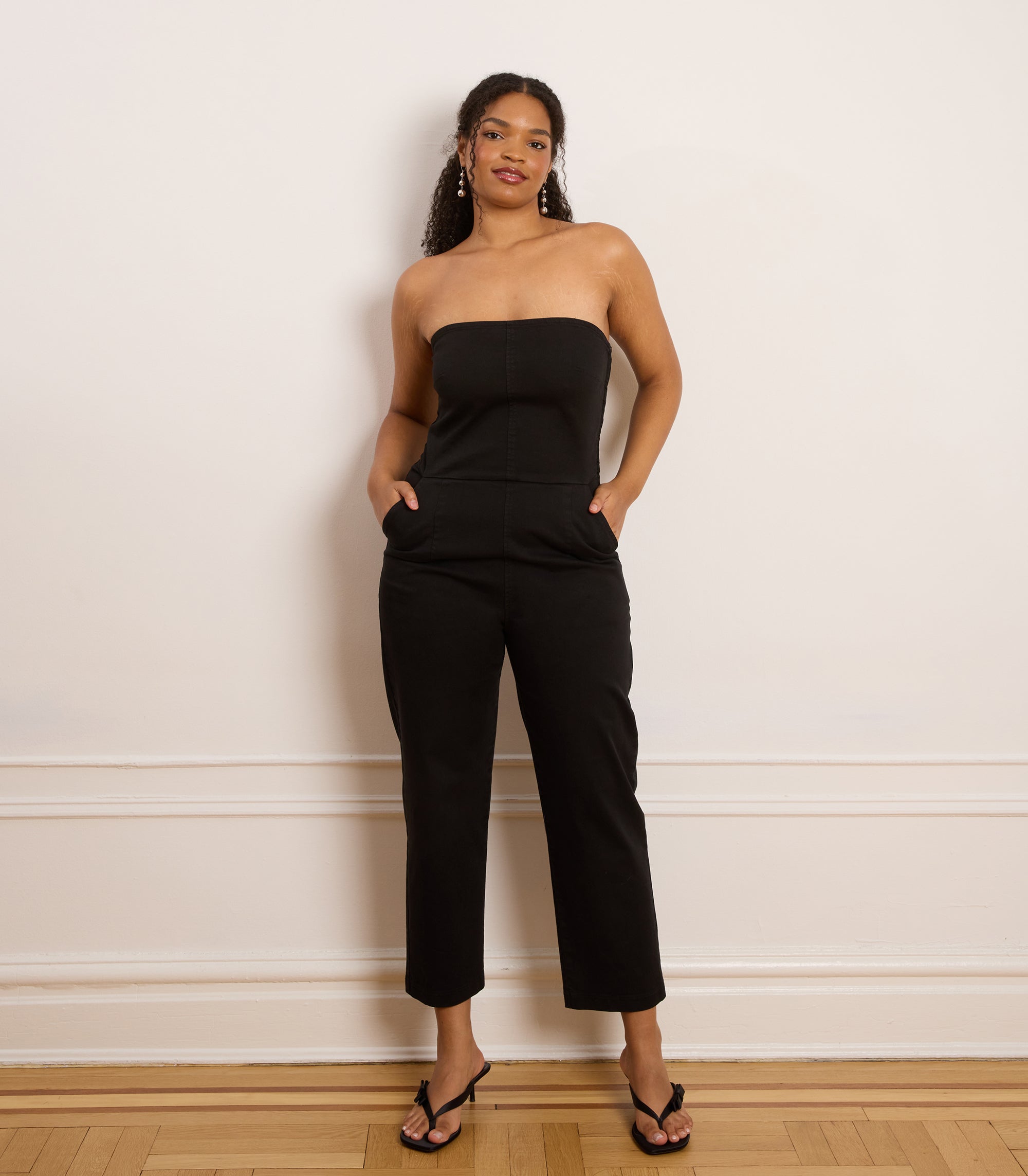 black dress jumpsuit ASOS DESIGN fabric mix wide leg with tie cowl neck in Do Not Bleach Black Formal Jumpsuit, Wool Jumpsuit