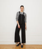 Madelyn Zip Front Overalls - Black